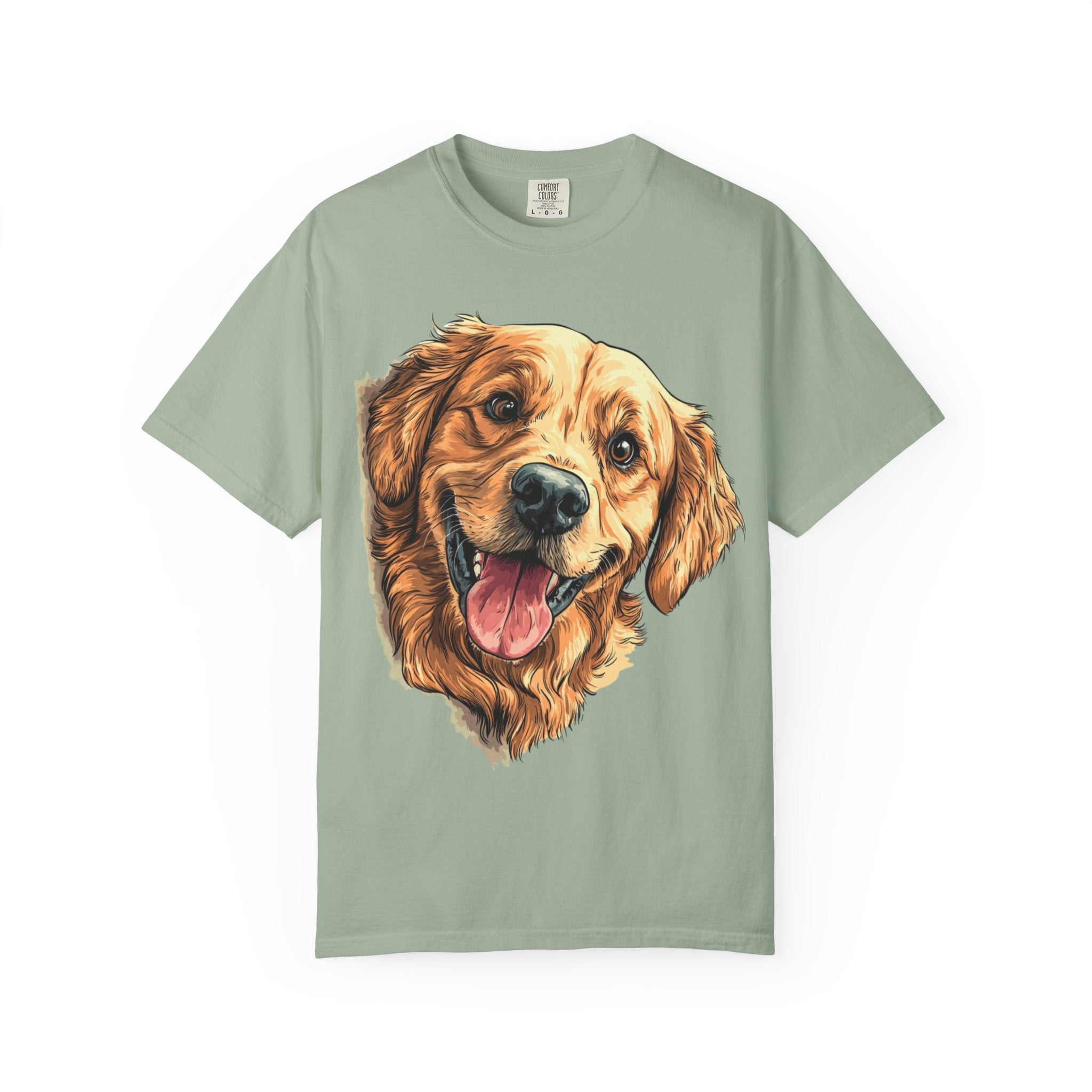 Golden Joy Retriever Portrait Tee – Unisex Dog Lover Graphic T-Shirt