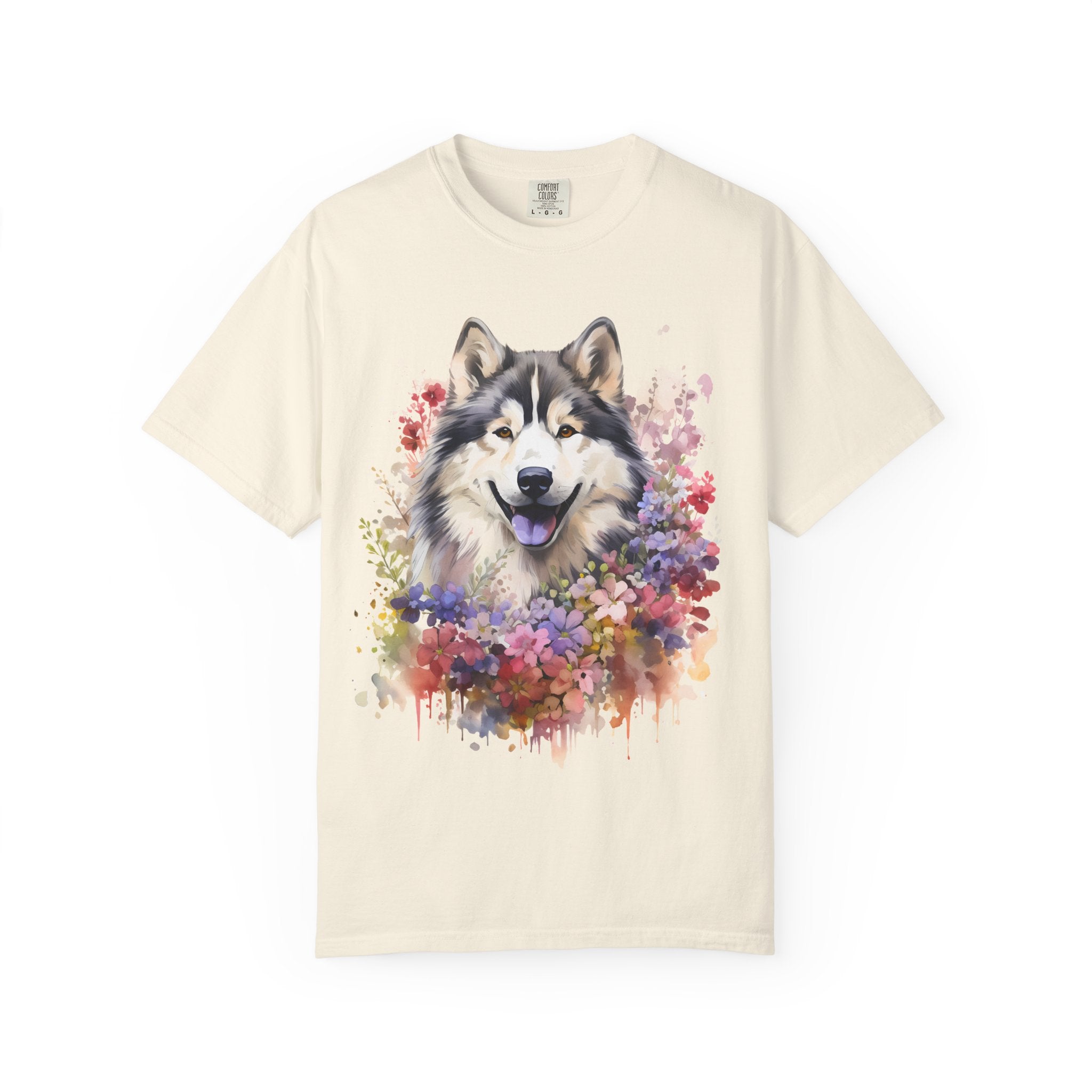 Blooming Loyalty Dog Tee – Unisex Dog Lover Graphic T-Shirt