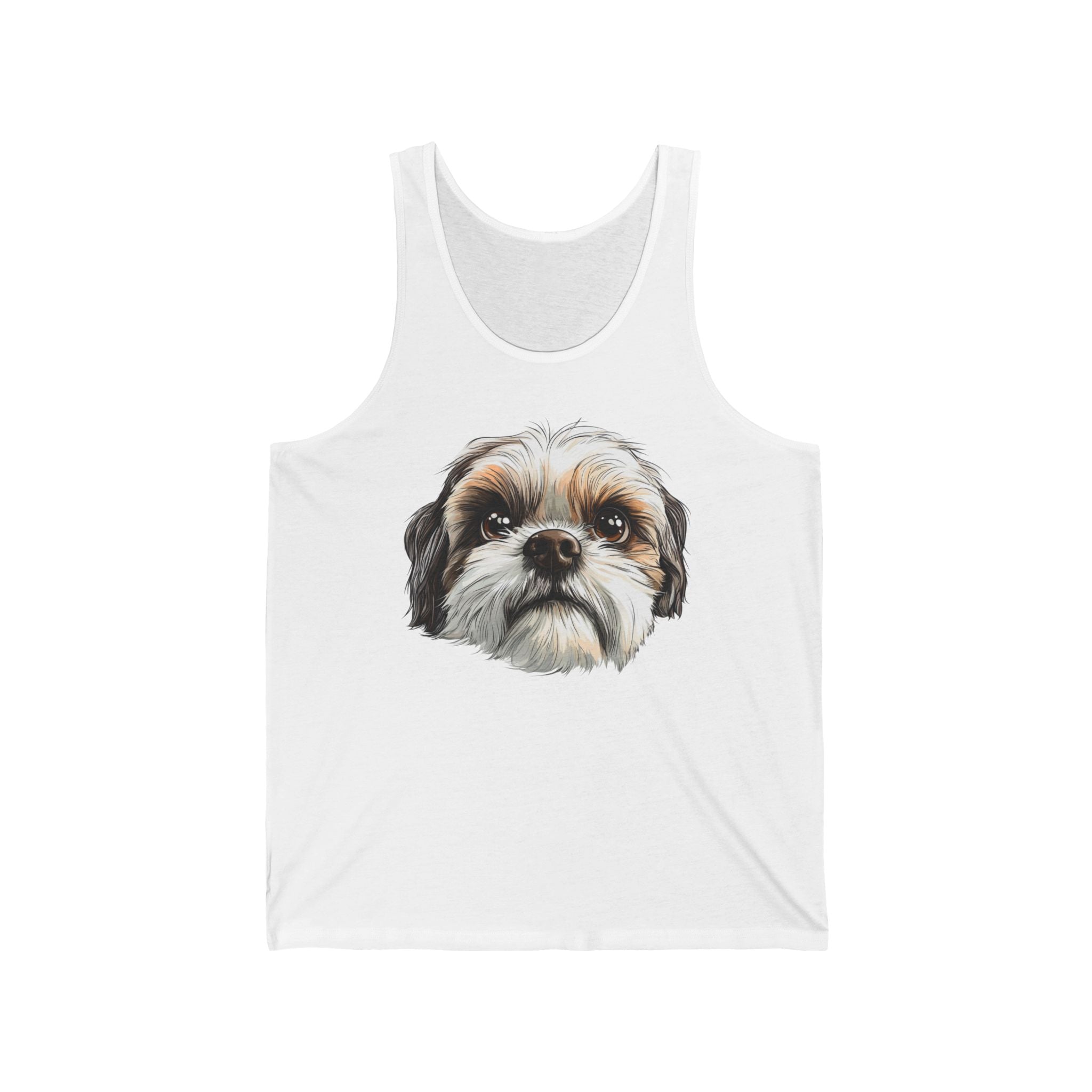 26 Tank - Shih Tzu Portrait | Cute Shih Tzu Dog Tank Top