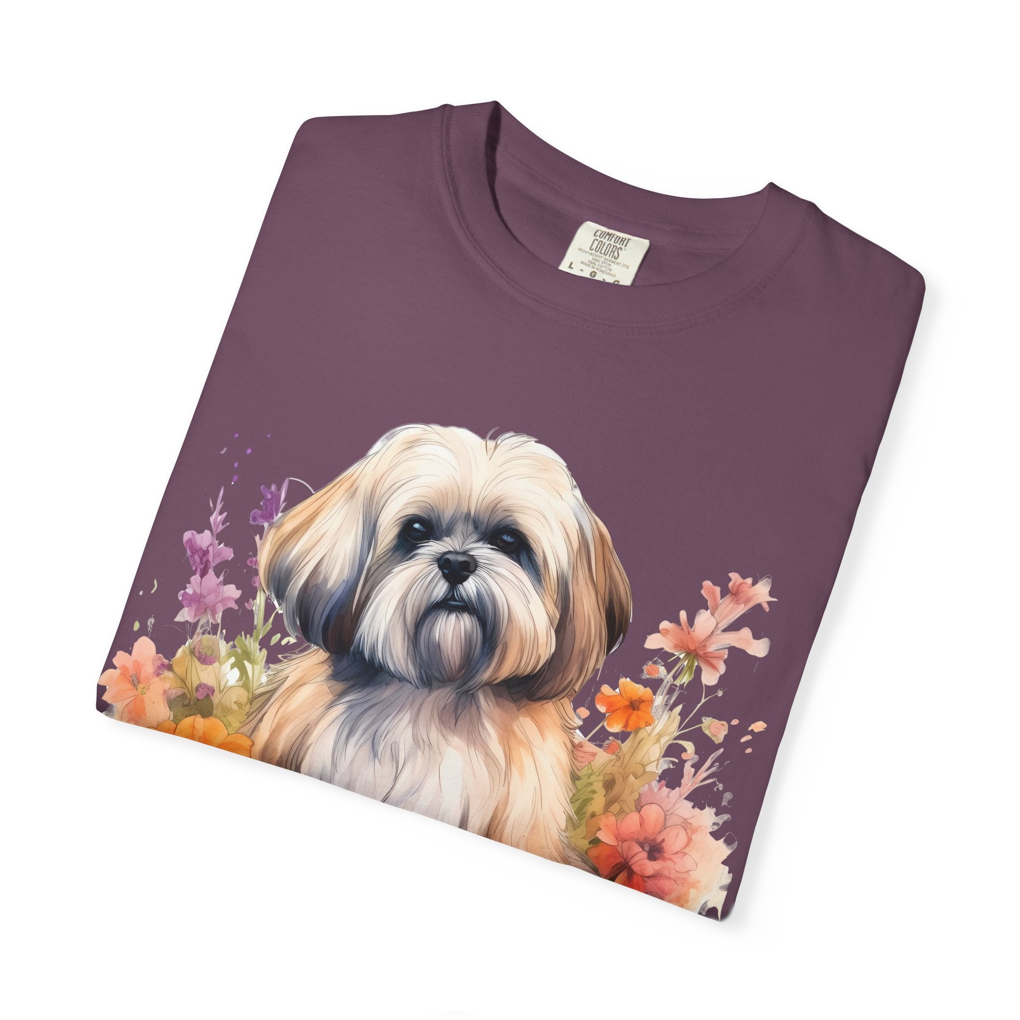 37 Tee - Soft Blooms Dog Tee – Unisex Dog Lover Graphic T-Shirt