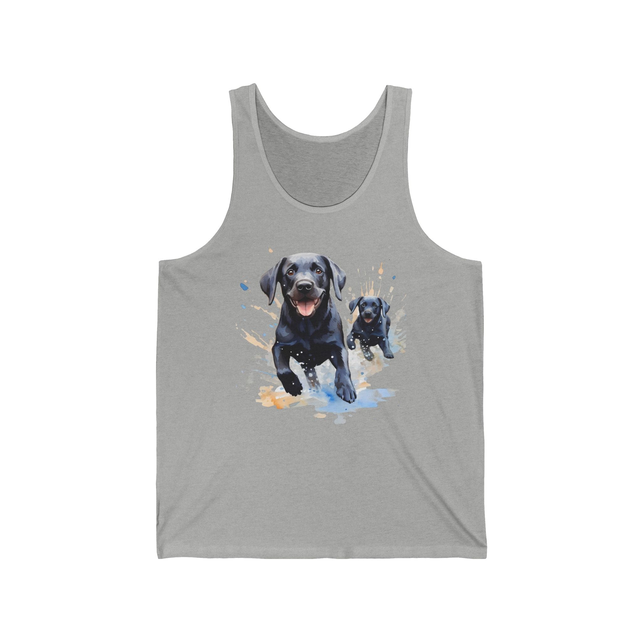 2 Tank - Black Labrador & Puppy | Lab Family Dog Tank Top
