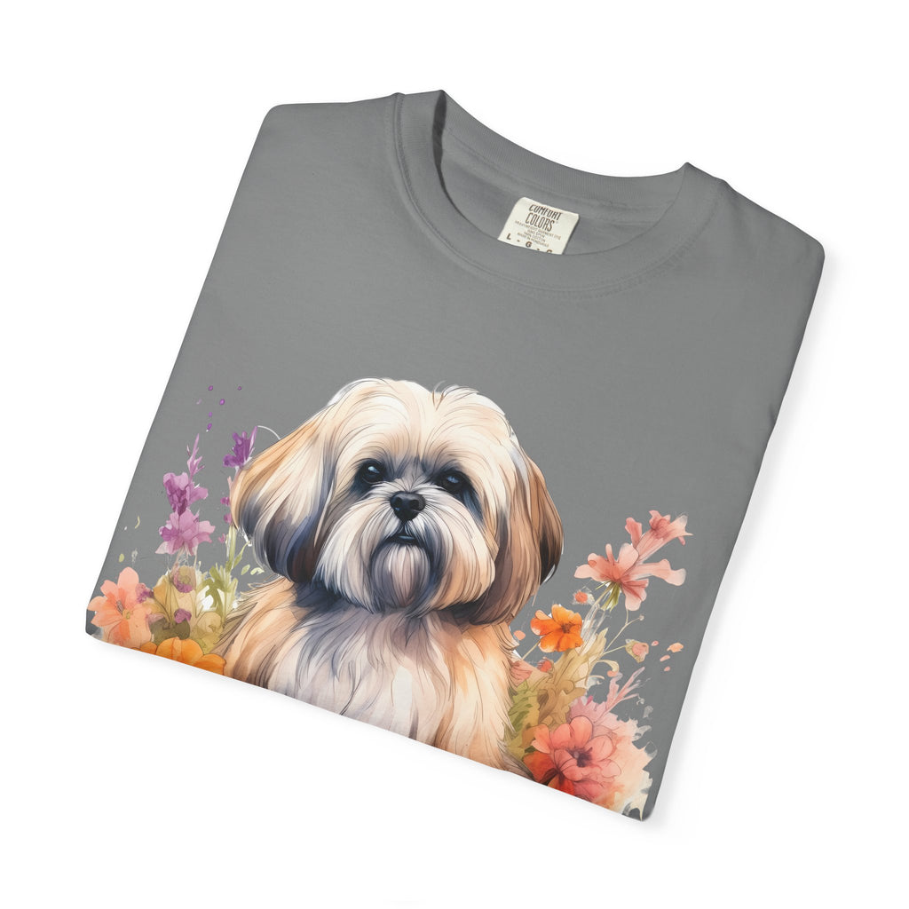 37 Tee - Soft Blooms Dog Tee – Unisex Dog Lover Graphic T-Shirt