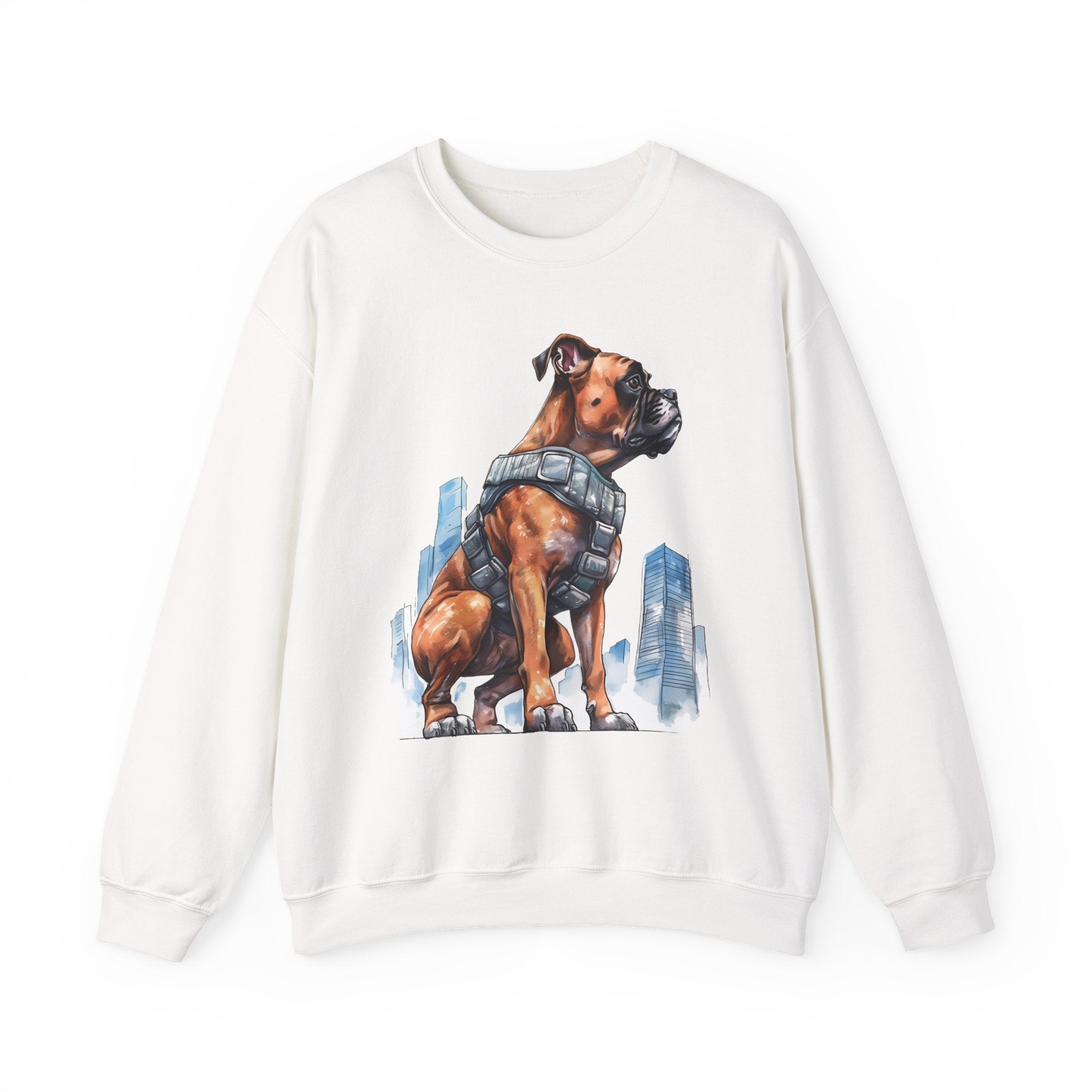 11 Sweatshirt - Hero Boxer Dog City Guardian Sweatshirt