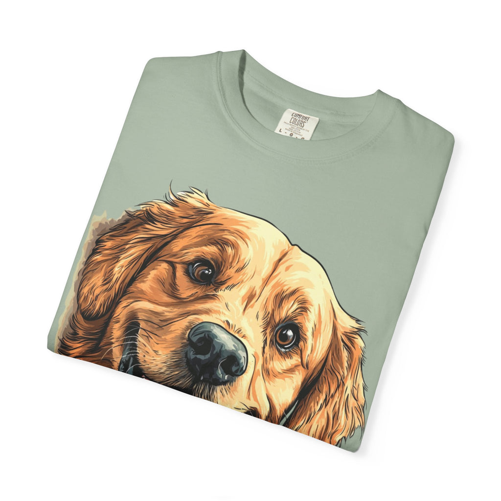 Golden Joy Retriever Portrait Tee – Unisex Dog Lover Graphic T-Shirt