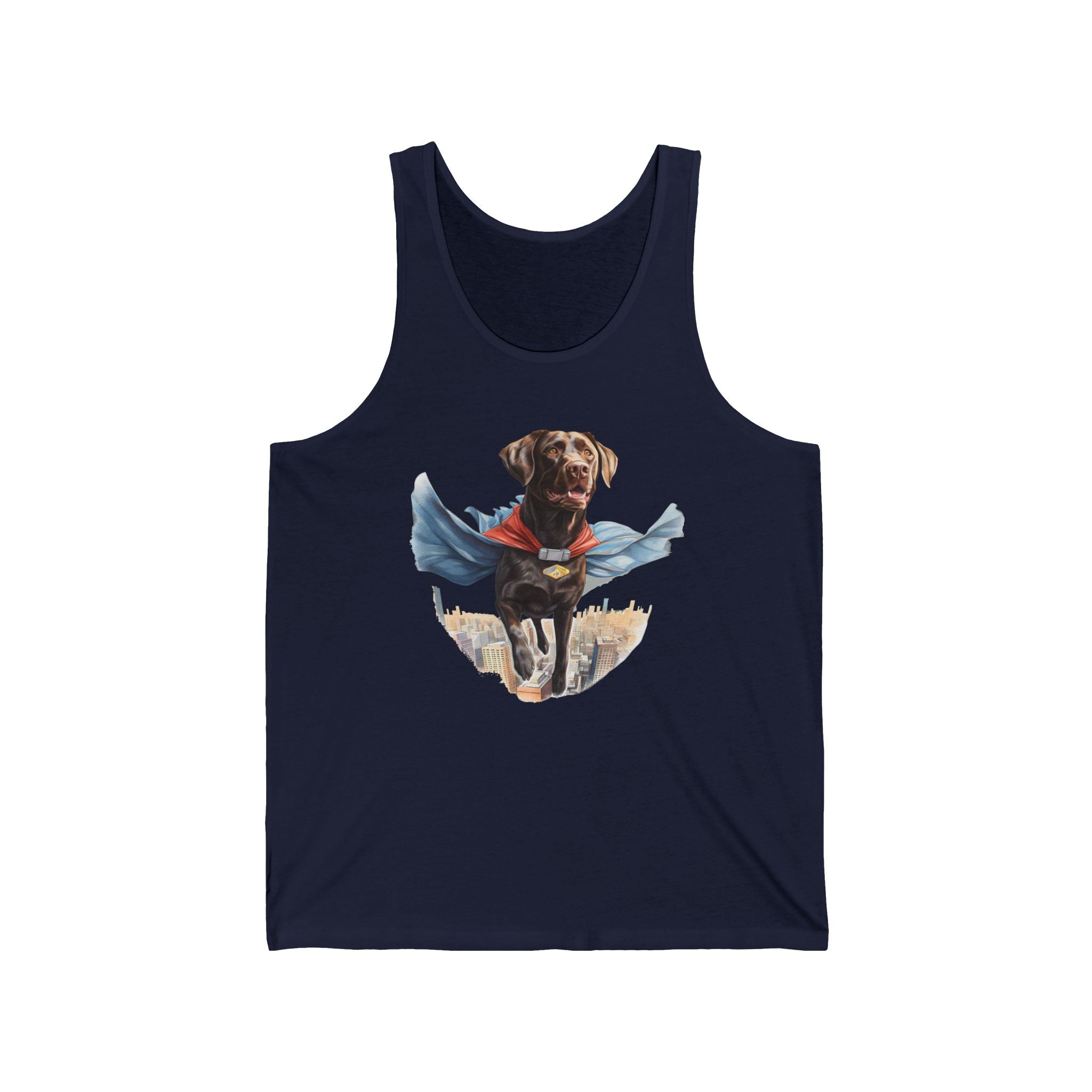 13 Tank - Superhero Chocolate Labrador | Flying Lab Dog Tank Top