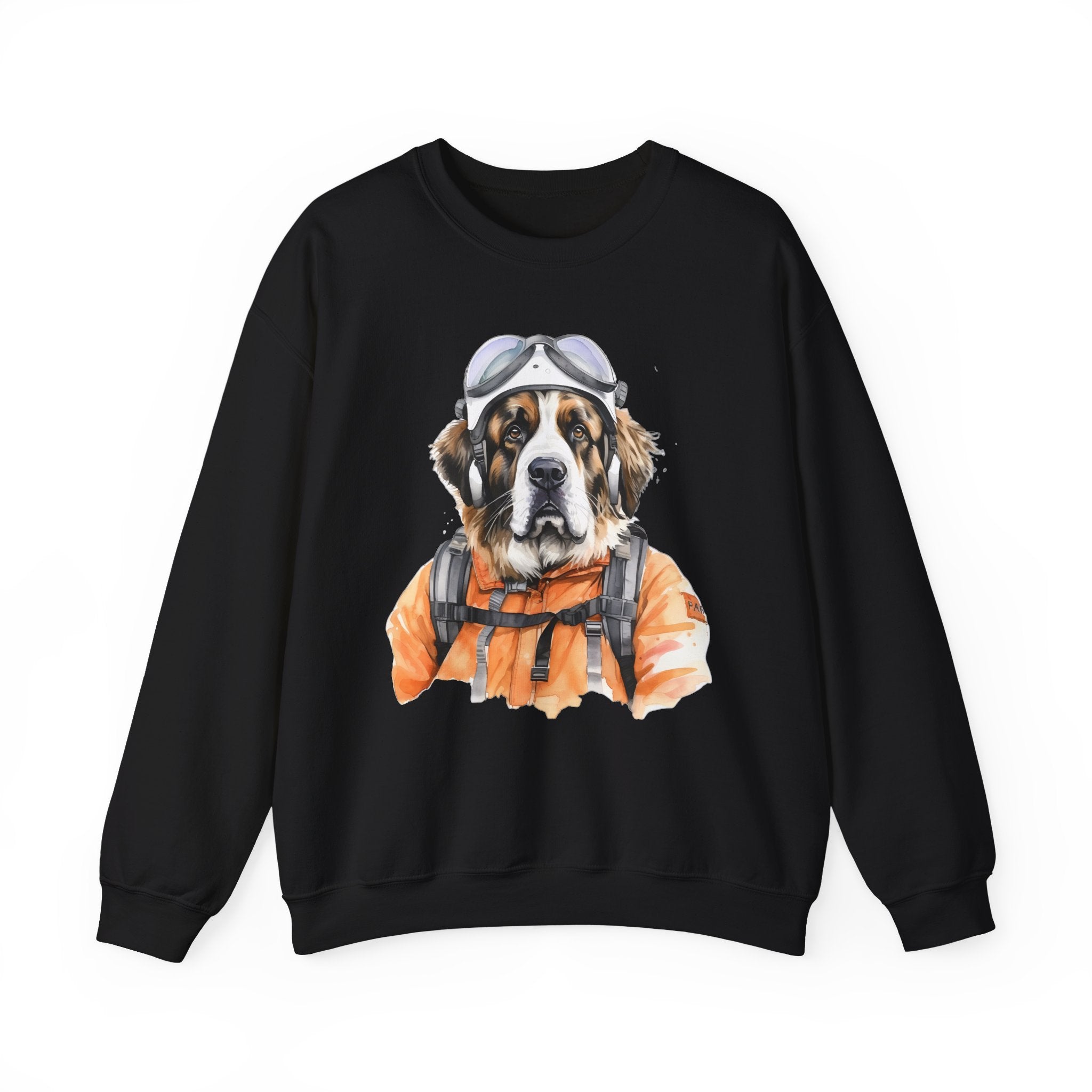 12 Sweatshirt - Saint Bernard Rescue Dog Pilot Sweatshirt
