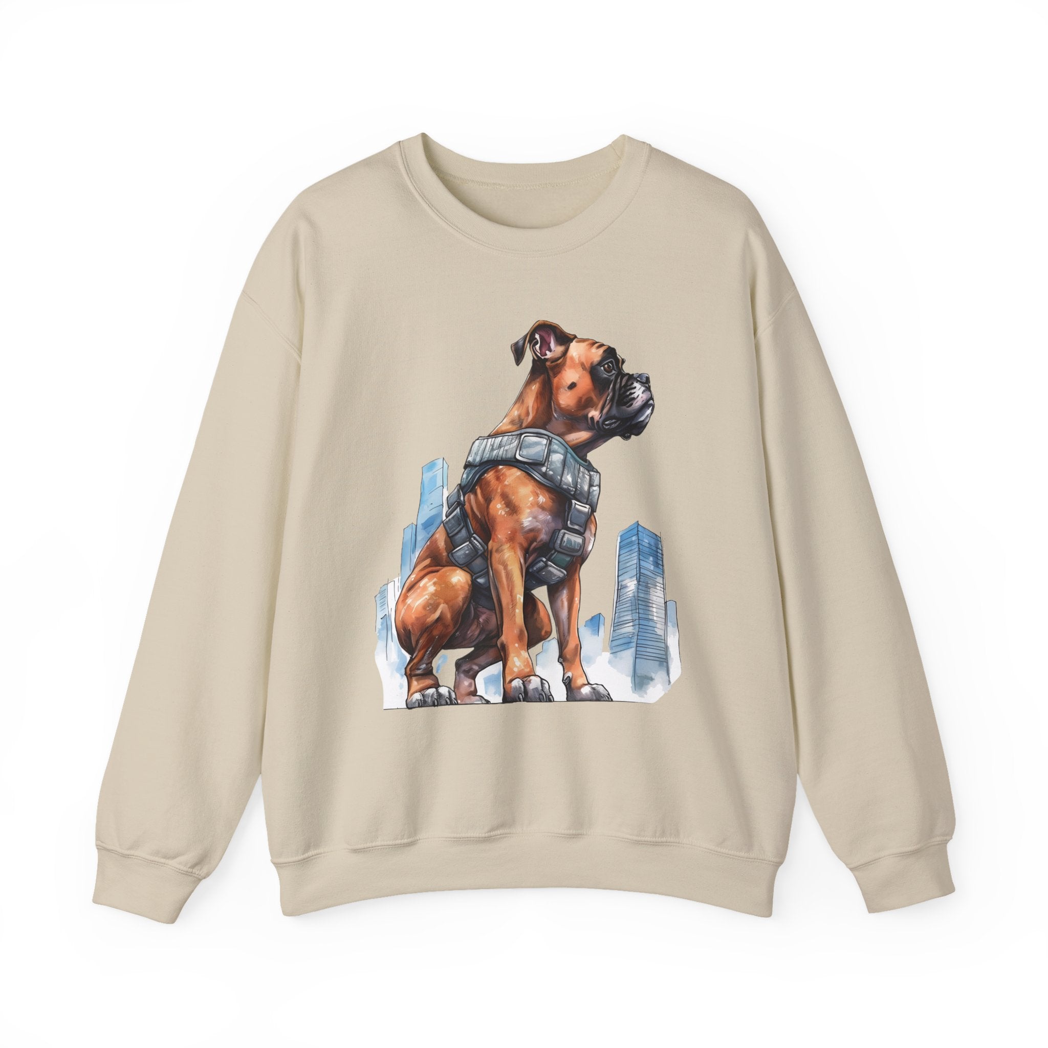 11 Sweatshirt - Hero Boxer Dog City Guardian Sweatshirt