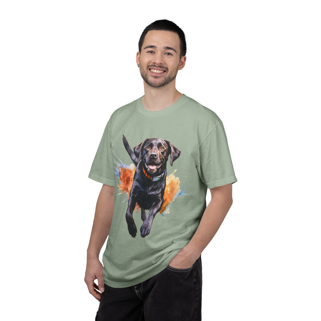 Happy Run Labrador Tee – Unisex Dog Lover Graphic T-Shirt