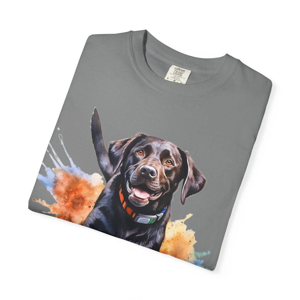 Happy Run Labrador Tee – Unisex Dog Lover Graphic T-Shirt