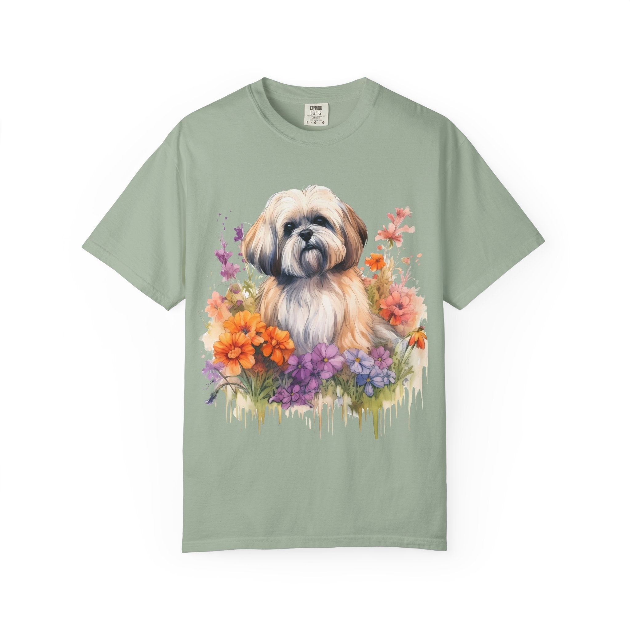 Soft Blooms Dog Tee – Unisex Dog Lover Graphic T-Shirt
