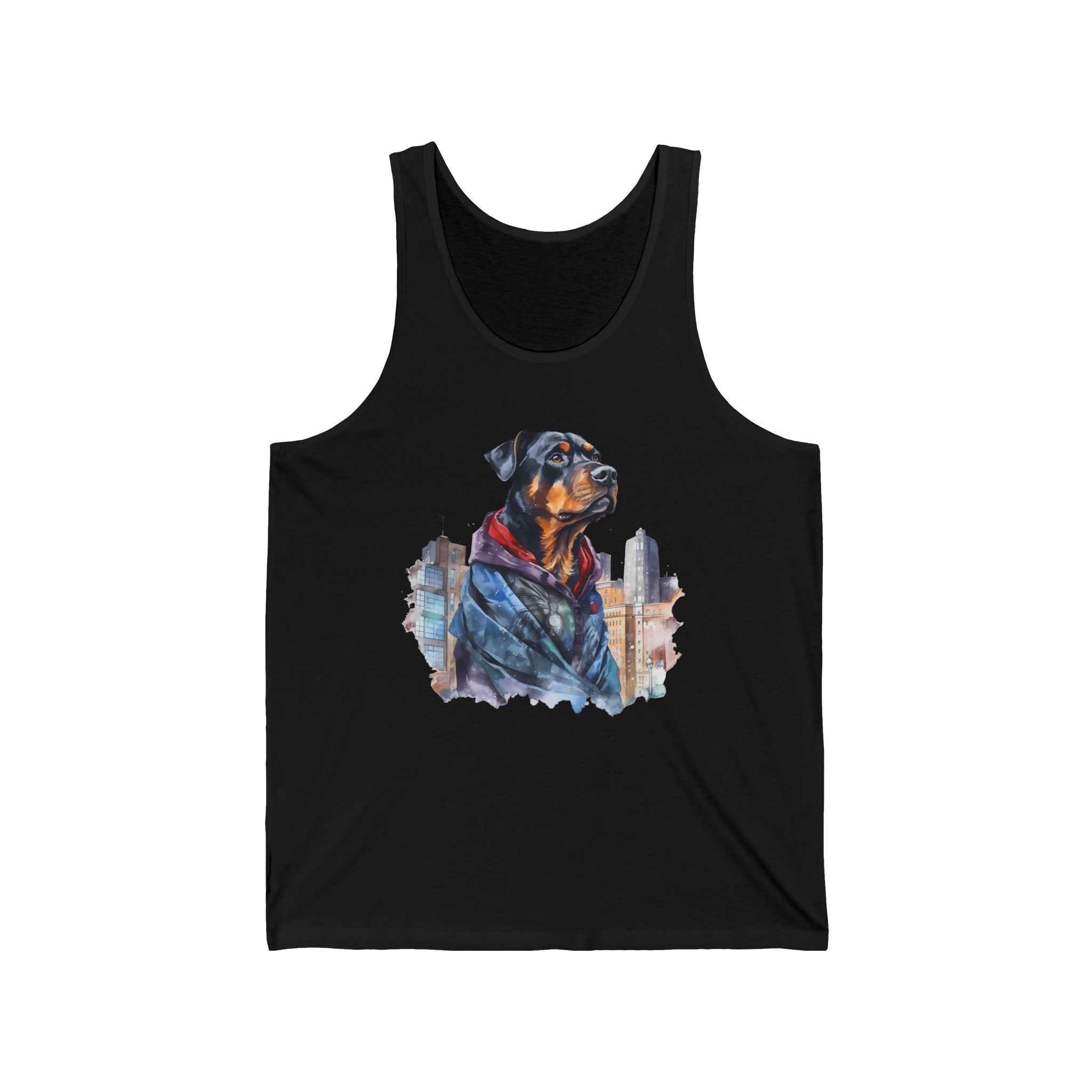 45 Tank - Urban Rottweiler Guardian | Rottweiler City Tank Top