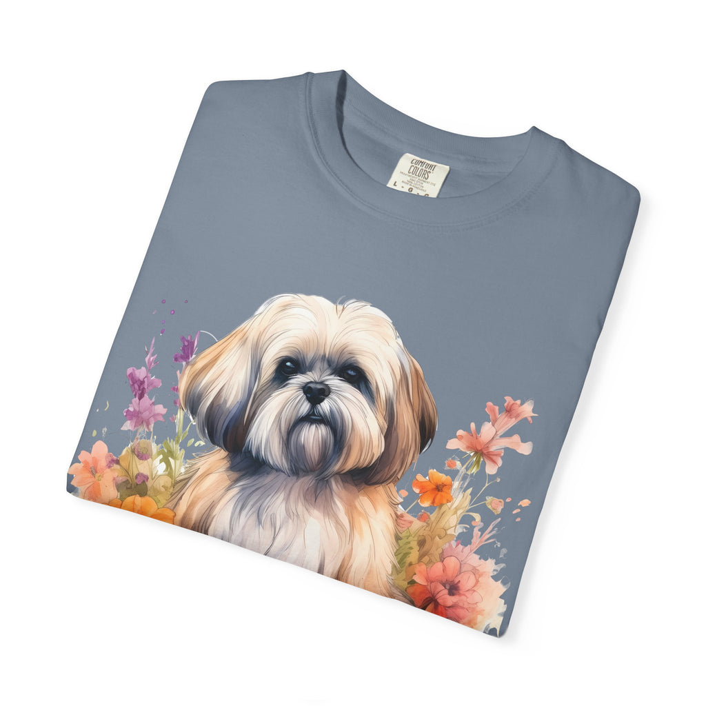37 Tee - Soft Blooms Dog Tee – Unisex Dog Lover Graphic T-Shirt