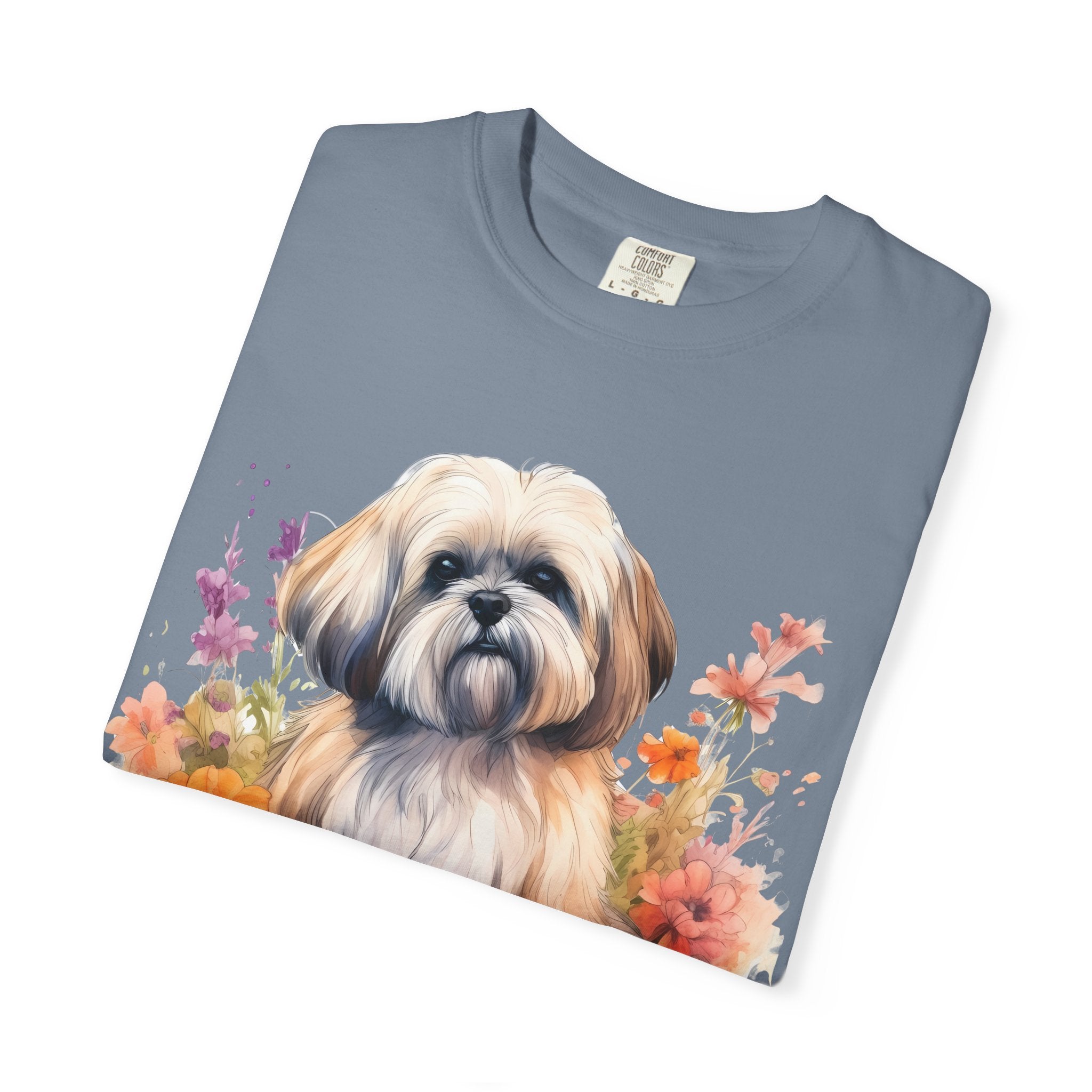 37 Tee - Soft Blooms Dog Tee – Unisex Dog Lover Graphic T-Shirt