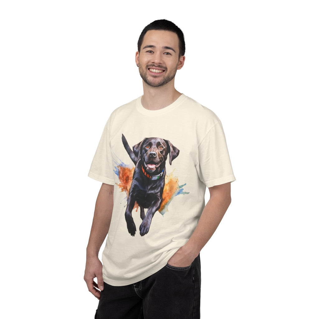 Happy Run Labrador Tee – Unisex Dog Lover Graphic T-Shirt
