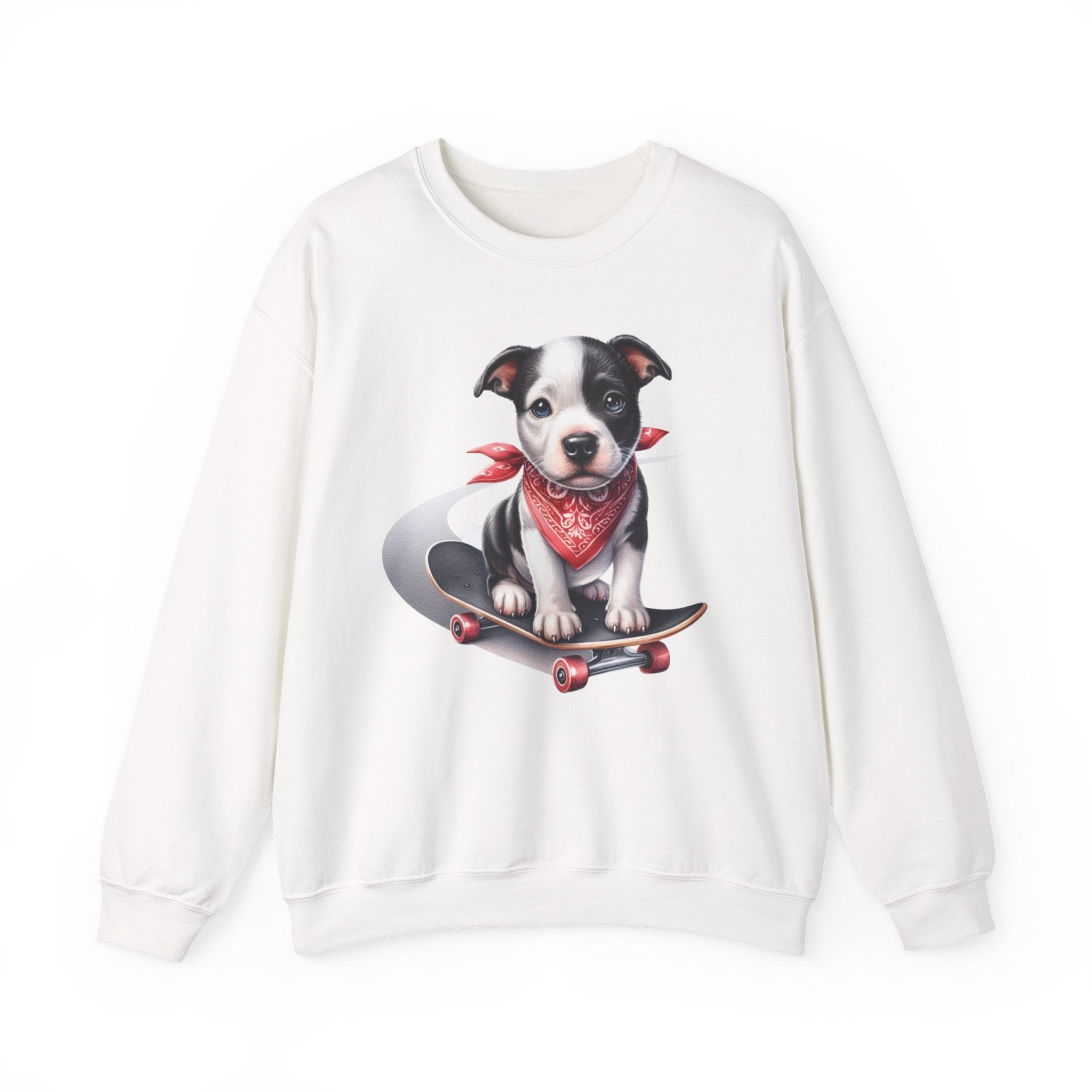 28 Sweatshirt - Skateboarding Puppy T-Shirt – Cute Dog Skater Design