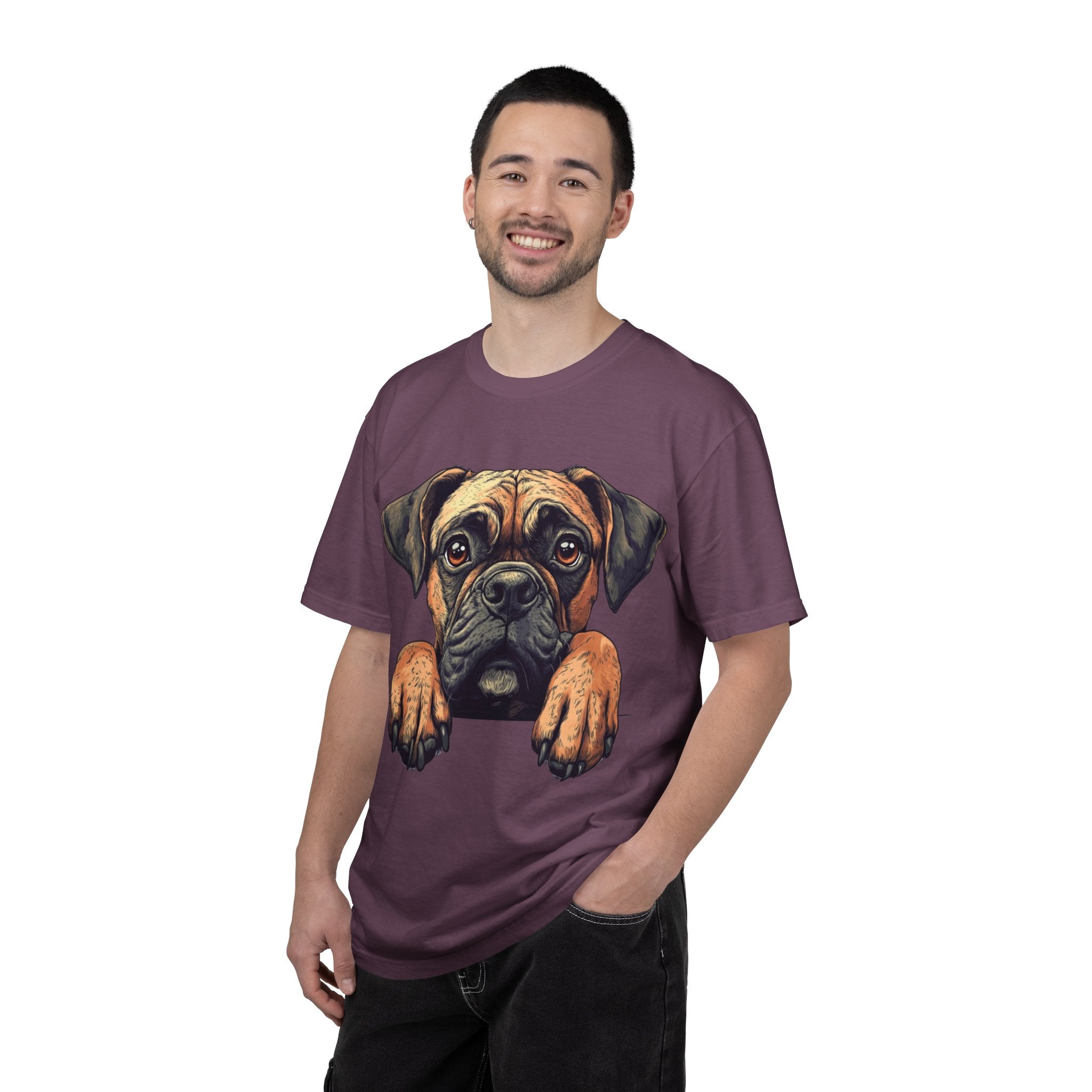 Curious Pup Portrait Tee – Unisex Dog Lover Graphic T-Shirt