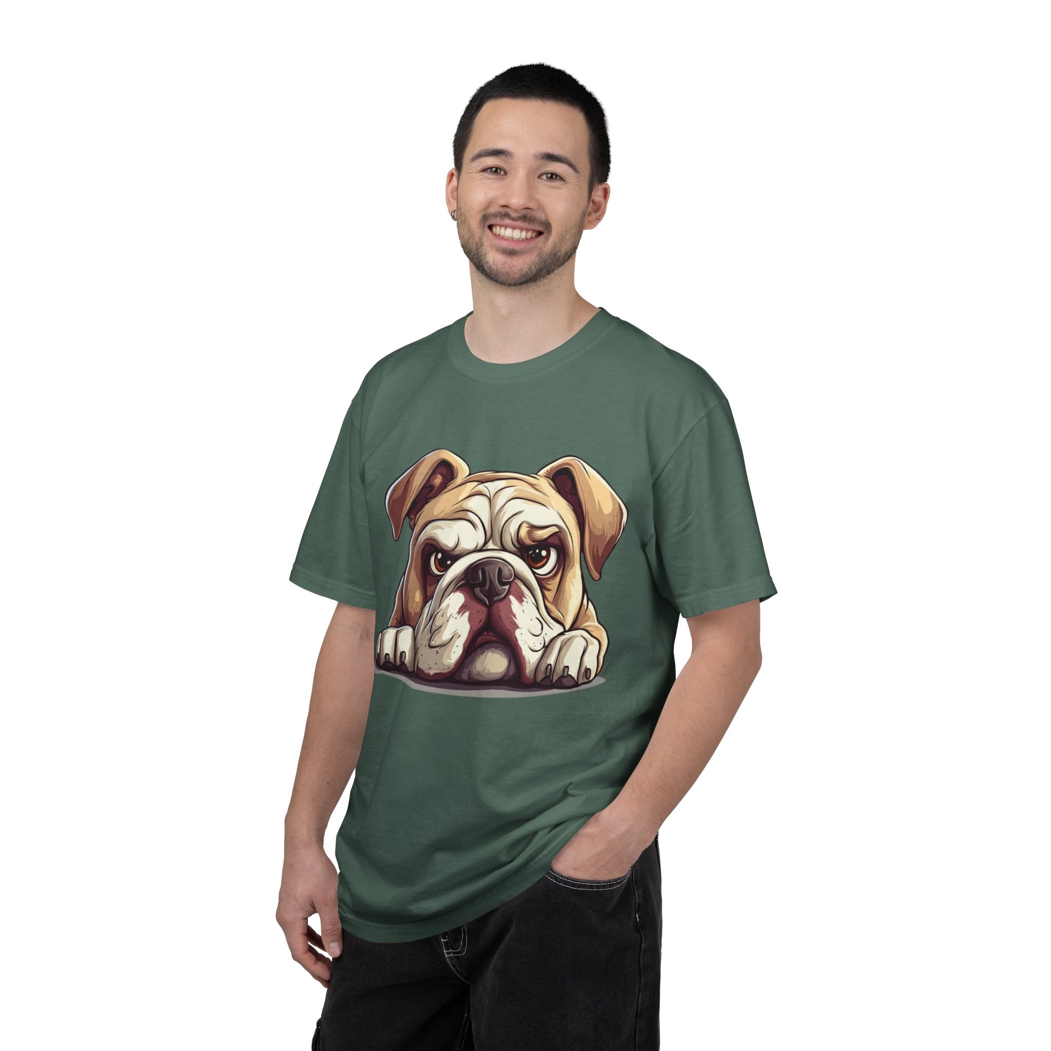 40 Tee - Grumpy Pup Portrait Tee – Unisex Dog Lover Graphic T-Shirt