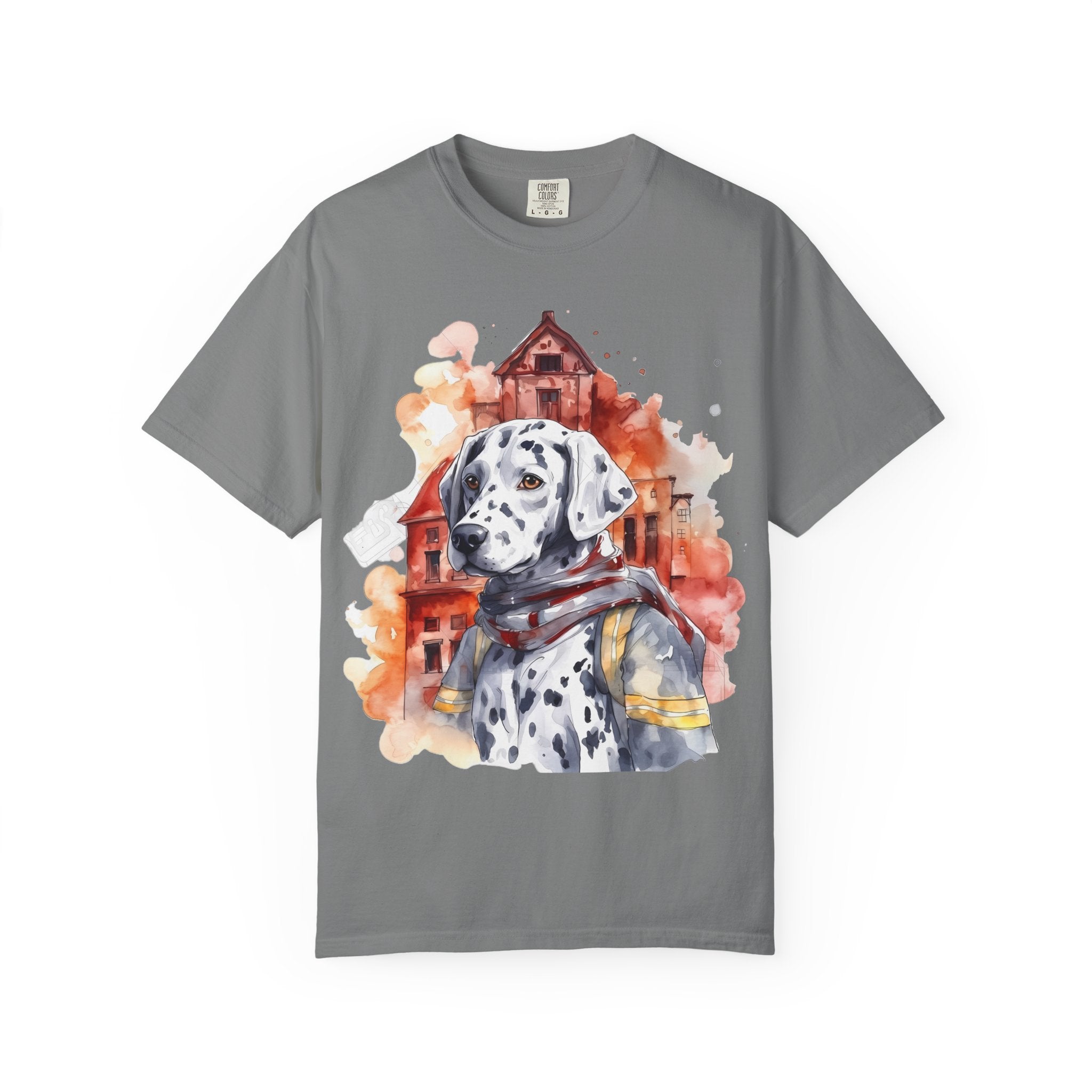Firehouse Guardian Dalmatian Tee – Unisex Hero Dog Graphic T-Shirt