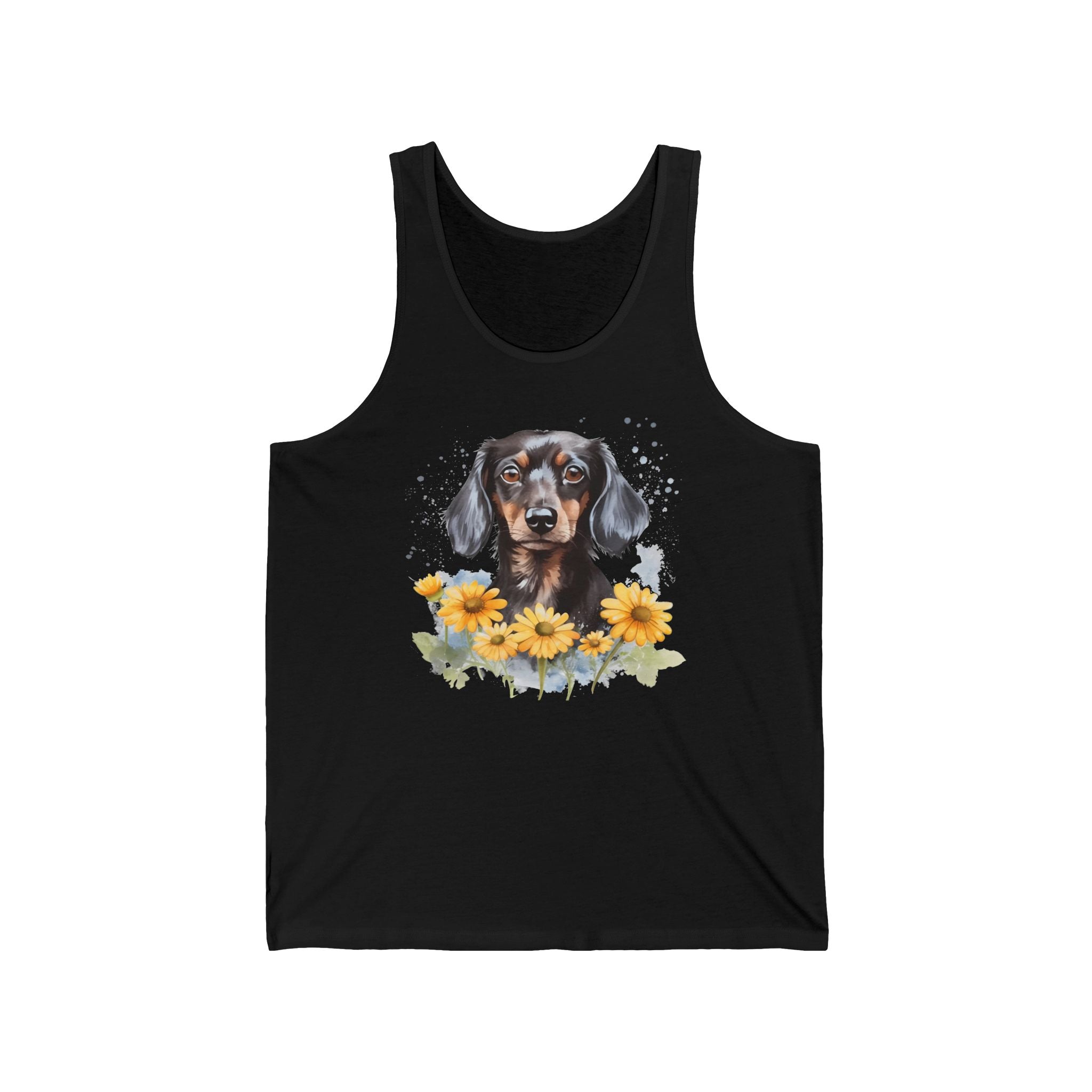 38 Tank - Floral Dachshund | Wildsyde Dog Tank Top