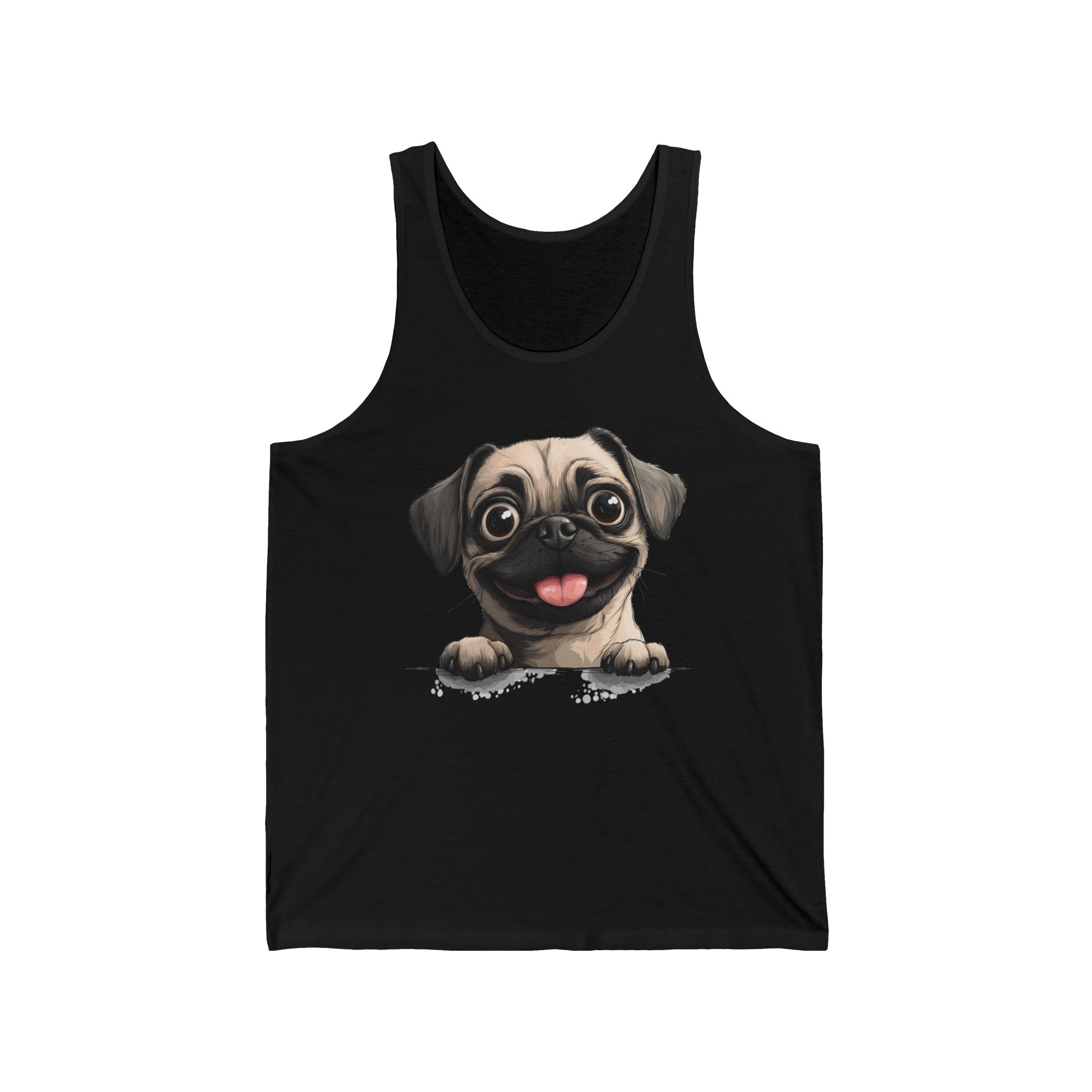 41 Tank - Happy Pug Peek | Wildsyde Dog Tank Top