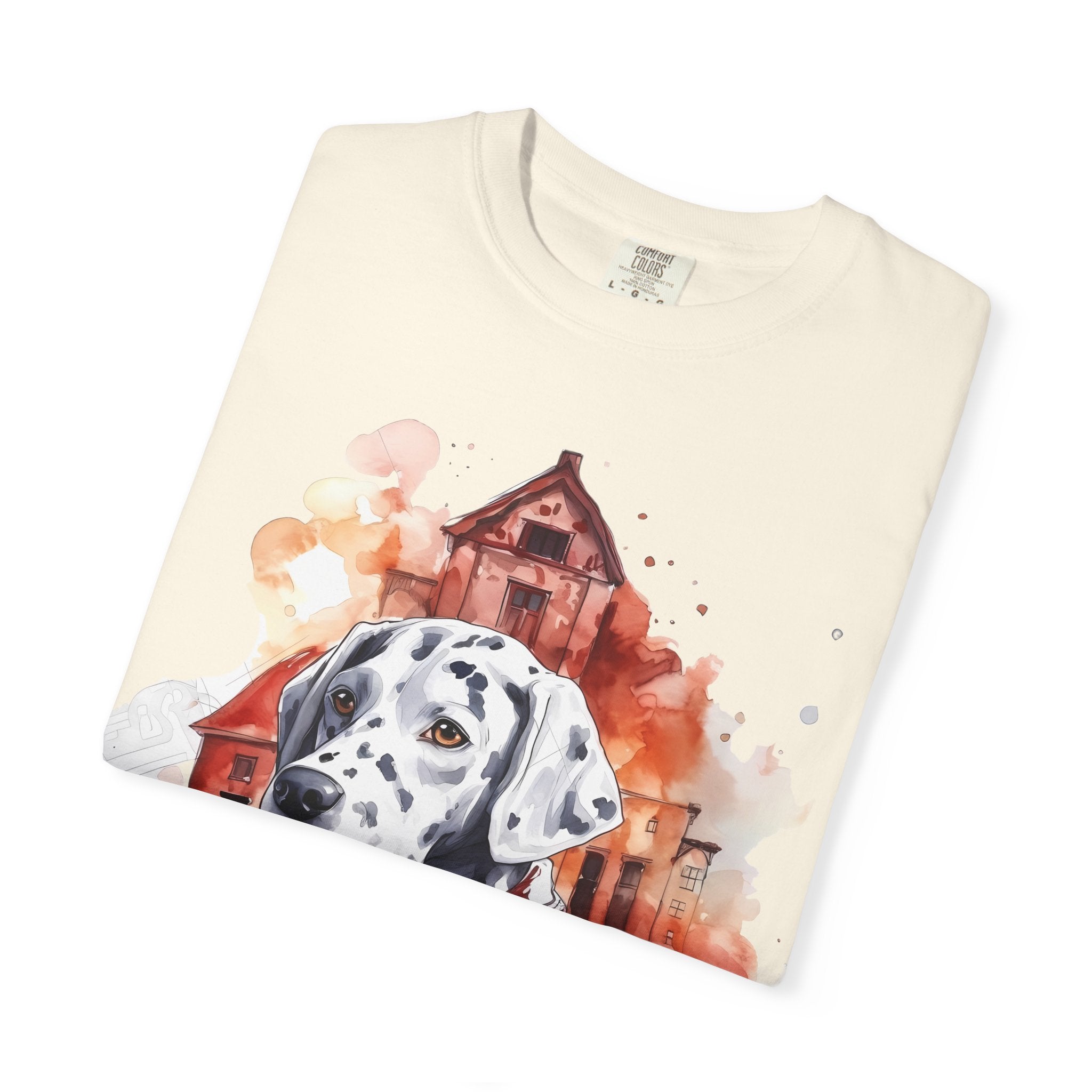 Firehouse Guardian Dalmatian Tee – Unisex Hero Dog Graphic T-Shirt