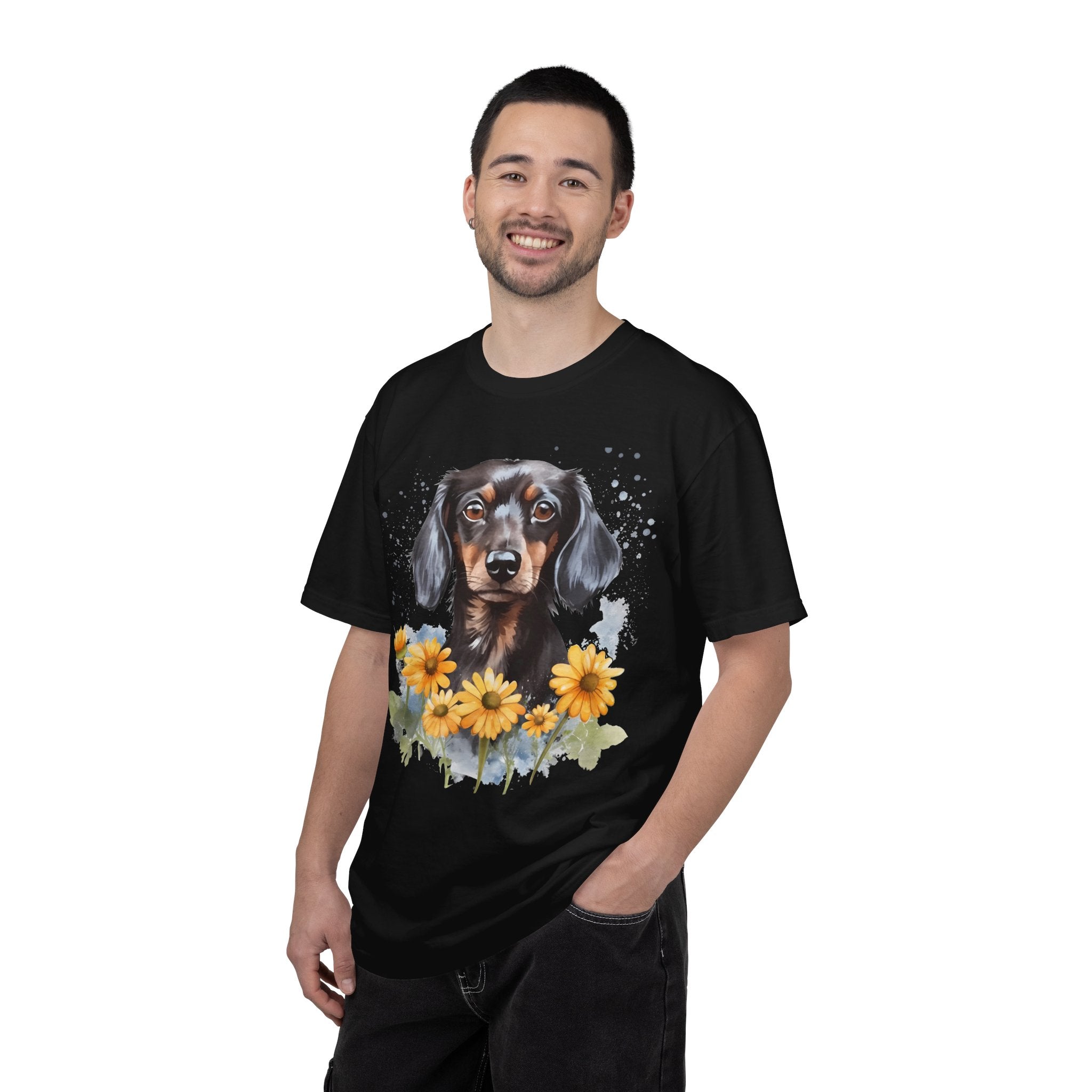 Petals & Paws Tee – Unisex Dog Lover Graphic T-Shirt