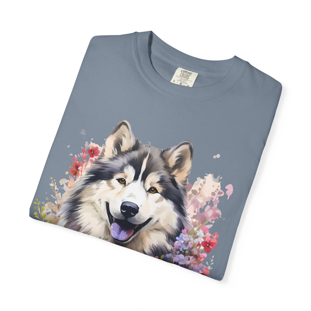 Blooming Loyalty Dog Tee – Unisex Dog Lover Graphic T-Shirt