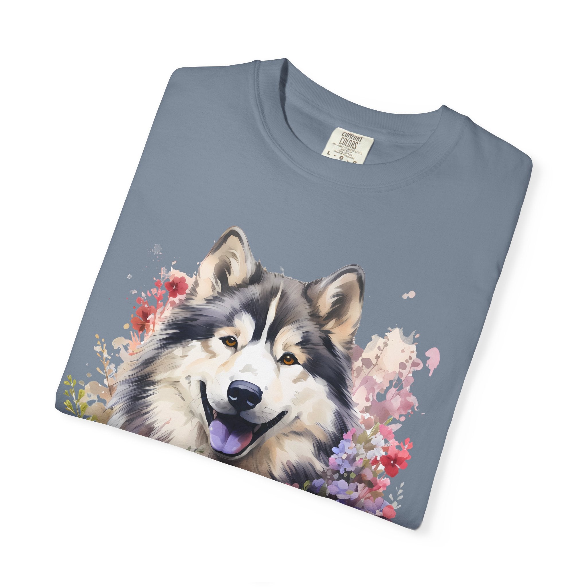 Blooming Loyalty Dog Tee – Unisex Dog Lover Graphic T-Shirt
