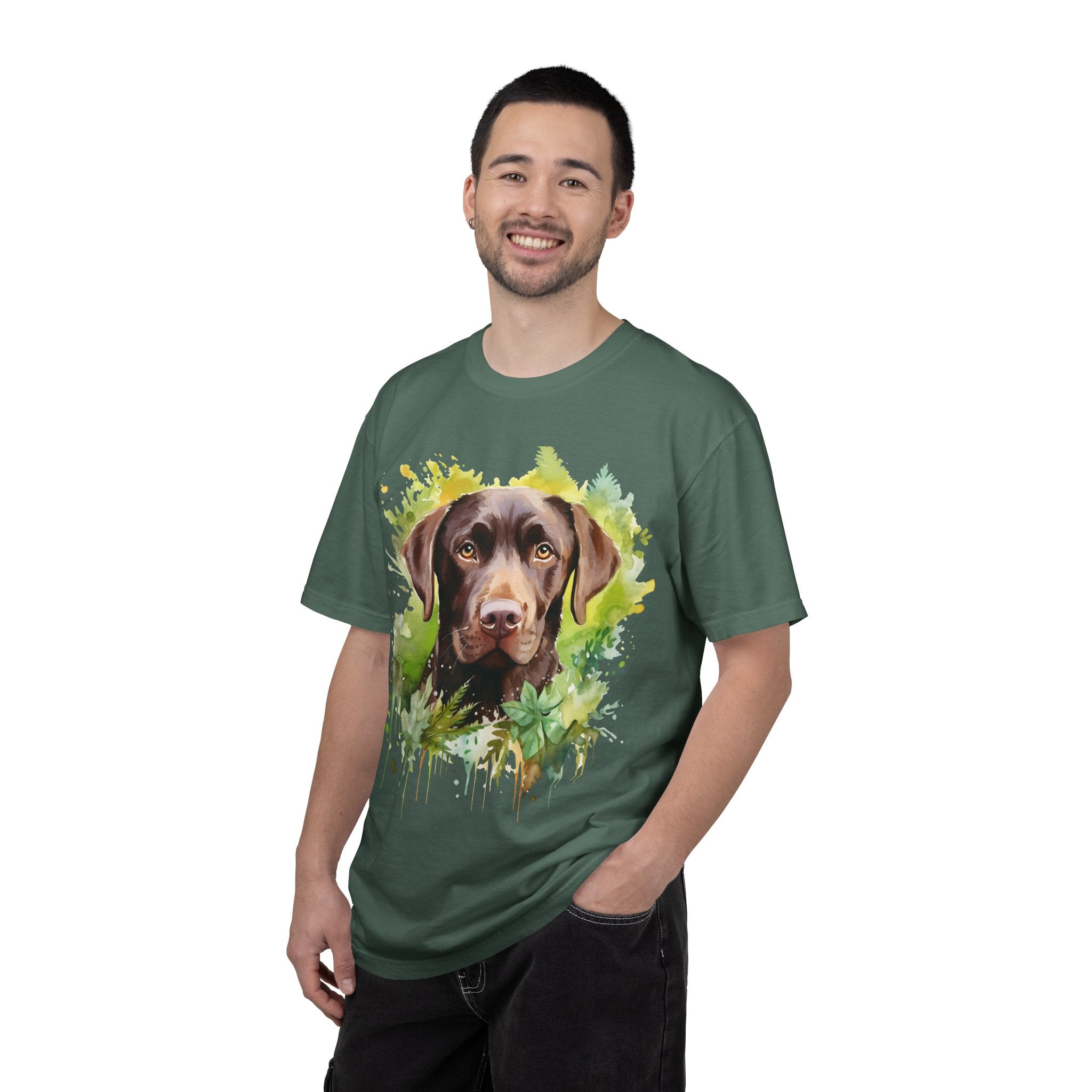 Floral Pup Tee – Unisex Dog Lover Graphic T-Shirt