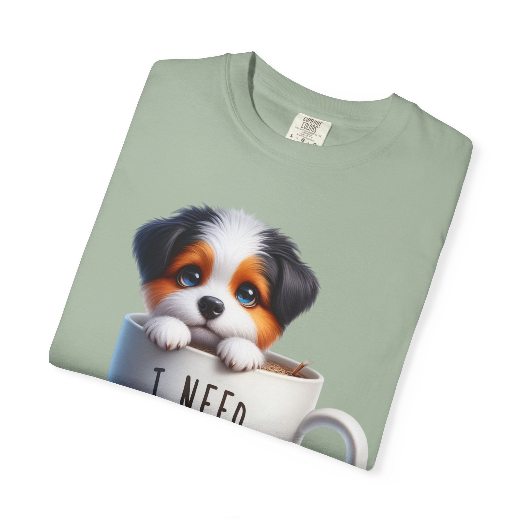 23 Tee - Powered by Coffee & Dog Hair Tee – Unisex Dog Lover Graphic T-Shirt