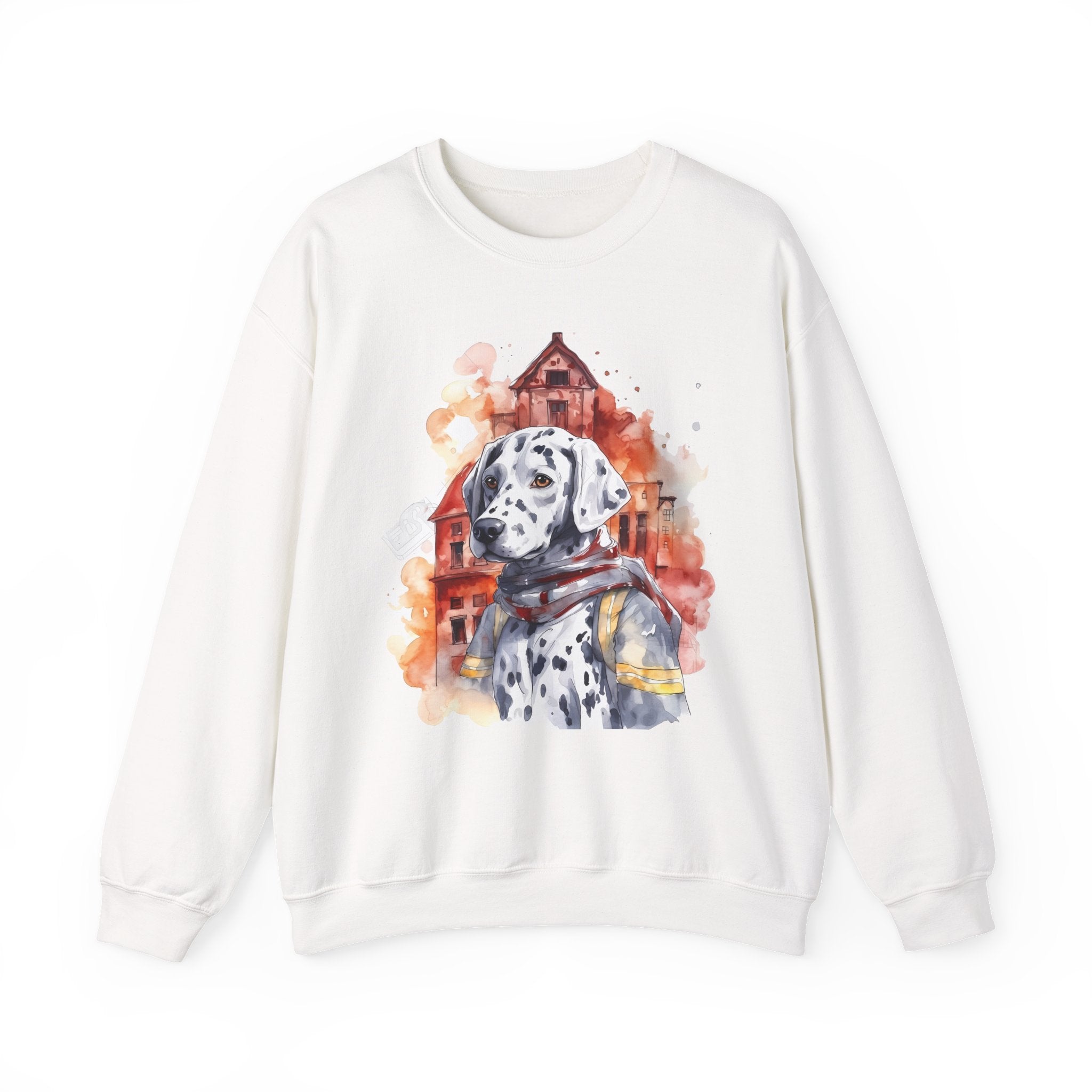 36 Sweatshirt - Dalmatian Firefighter Sweatshirt | Fire Dog Crewneck | Dalmatian Graphic Sweatshirt | Firefighter Gift | Wildsyde Apparel
