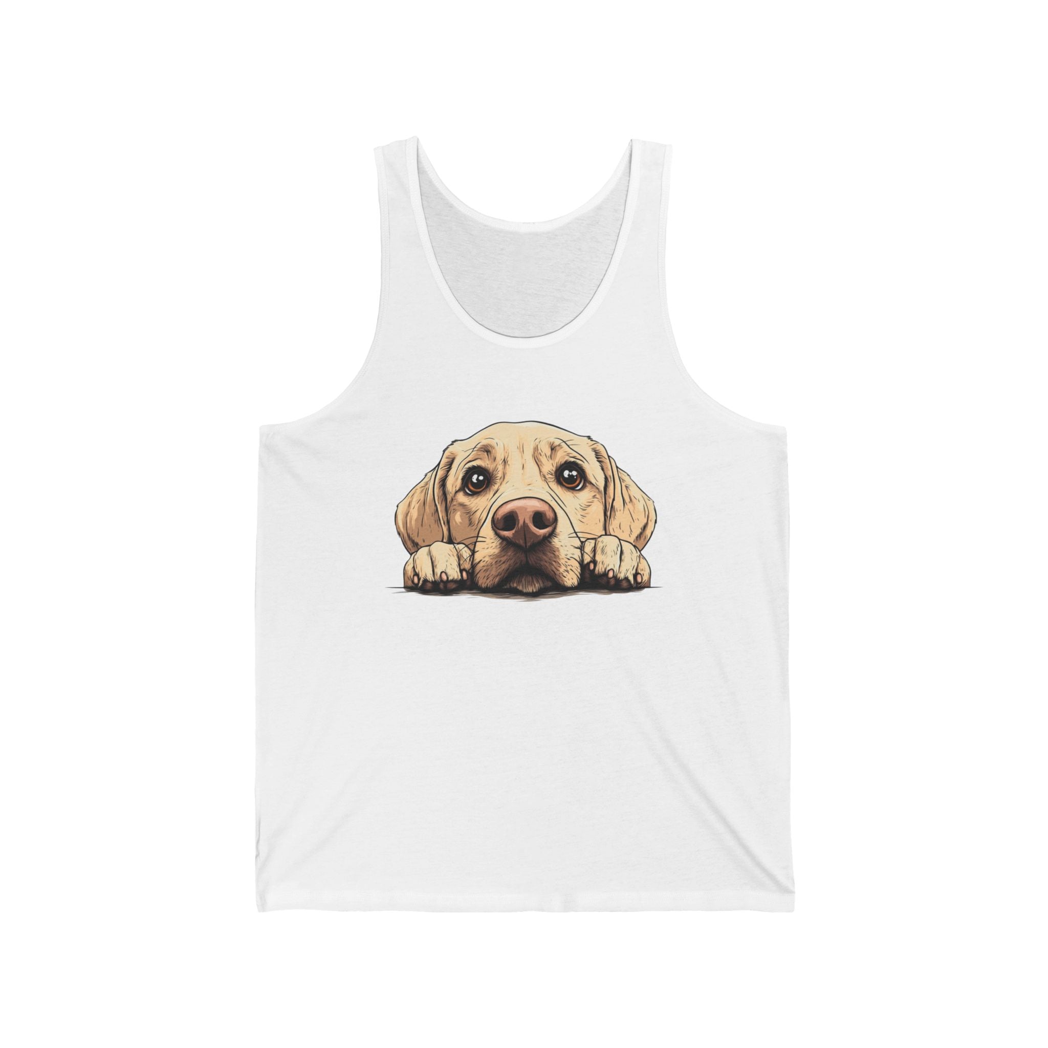 24 Tank - Labrador Retriever Peek | Cute Lab Dog Tank Top