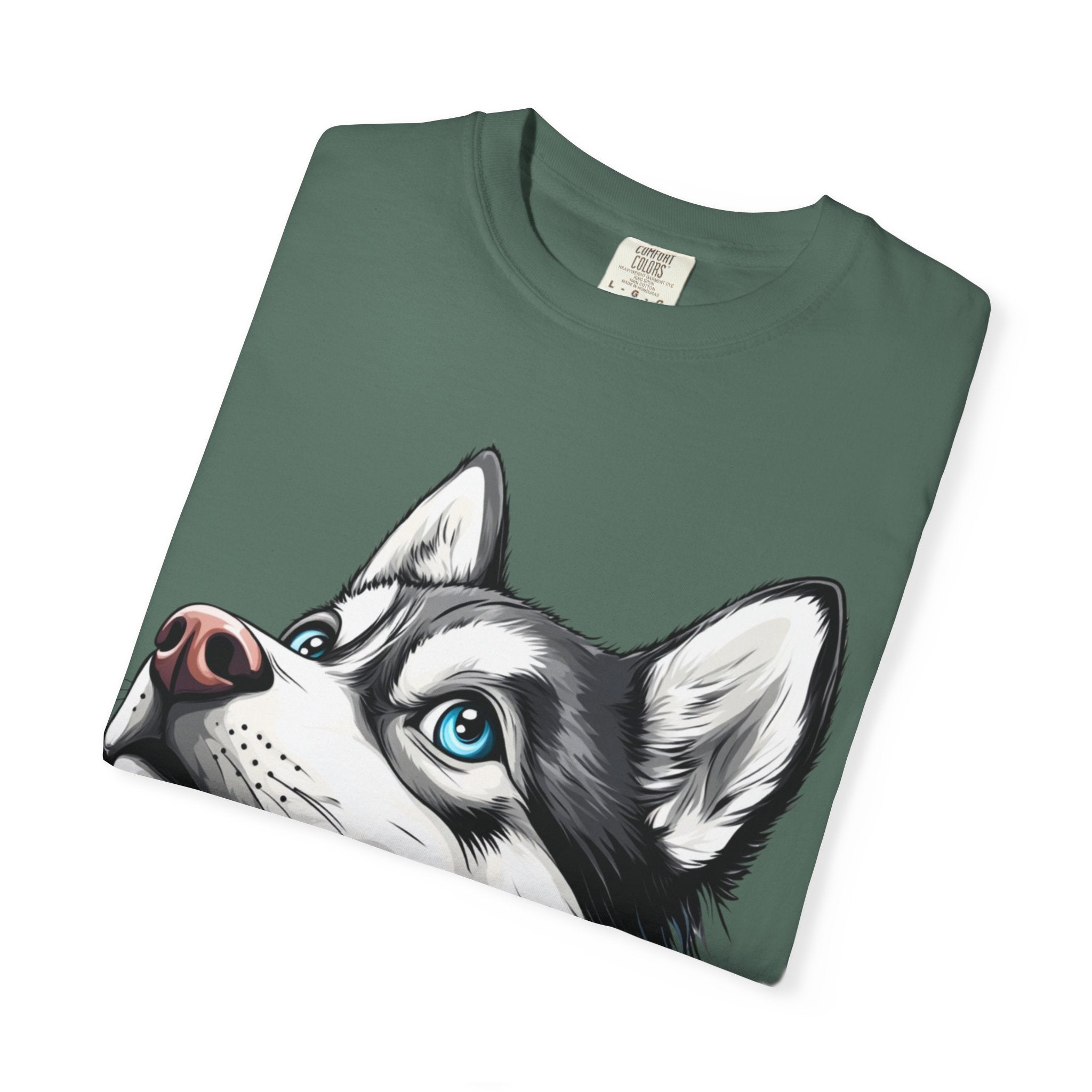 27 Tee - Arctic Gaze Husky Portrait Tee – Unisex Dog Lover Graphic T-Shirt