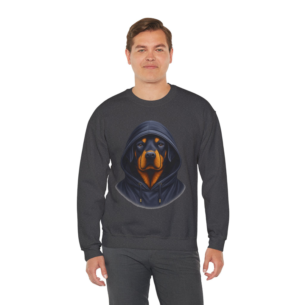 39 Sweatshirt -Rottweiler Hoodie Sweatshirt | Strong Dog Crewneck | Rottweiler Graphic Sweatshirt | Guard Dog Apparel | Wildsyde Apparel