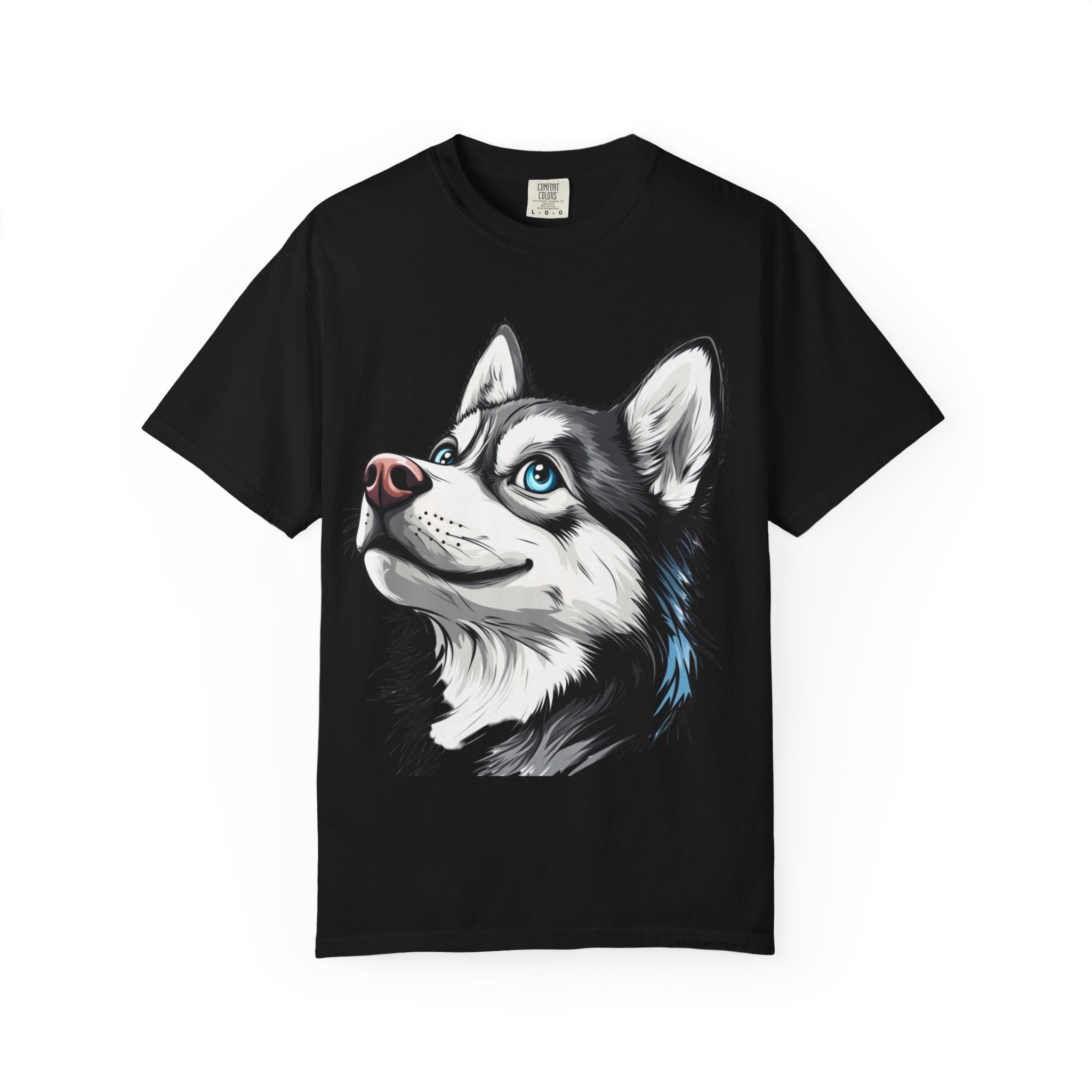 Arctic Gaze Husky Portrait Tee – Unisex Dog Lover Graphic T-Shirt