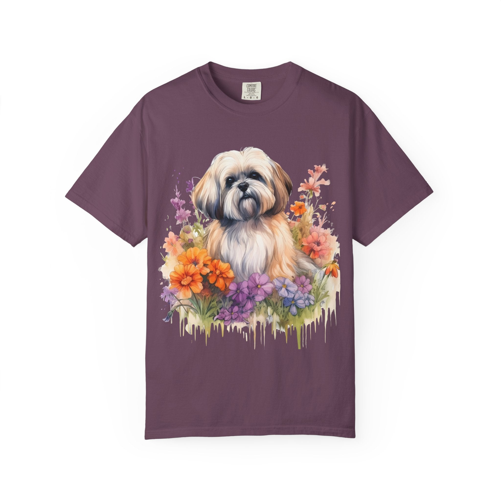 Soft Blooms Dog Tee – Unisex Dog Lover Graphic T-Shirt