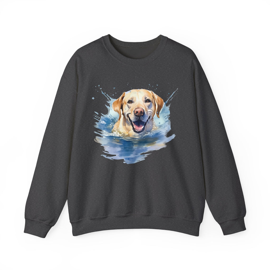 42 Sweatshirt -Happy Labrador Sweatshirt | Lab Retriever Crewneck | Water Dog Sweatshirt | Funny Lab Lover Gift | Wildsyde Apparel