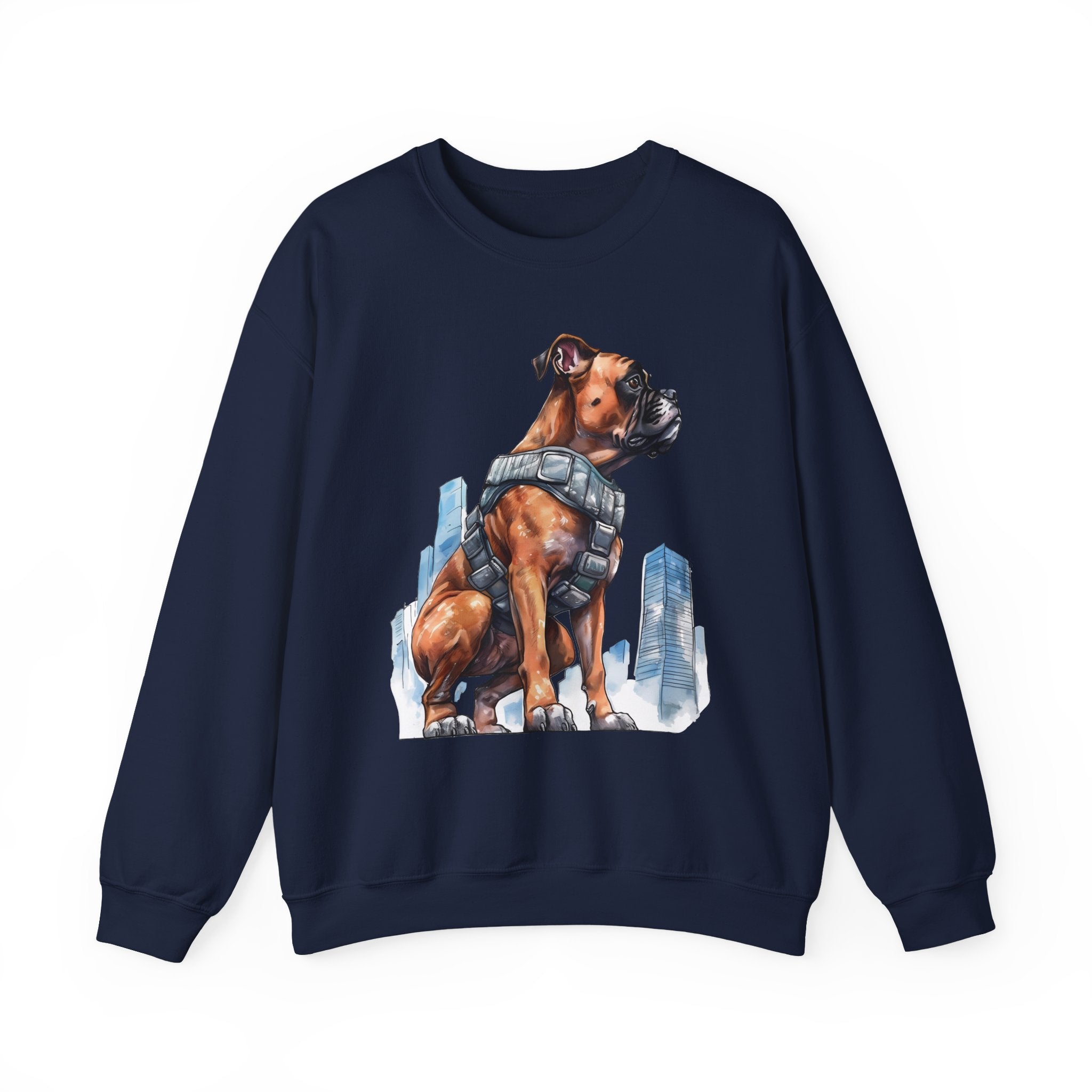 11 Sweatshirt - Hero Boxer Dog City Guardian Sweatshirt