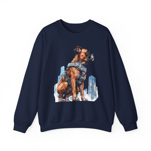 11 Sweatshirt - Hero Boxer Dog City Guardian Sweatshirt