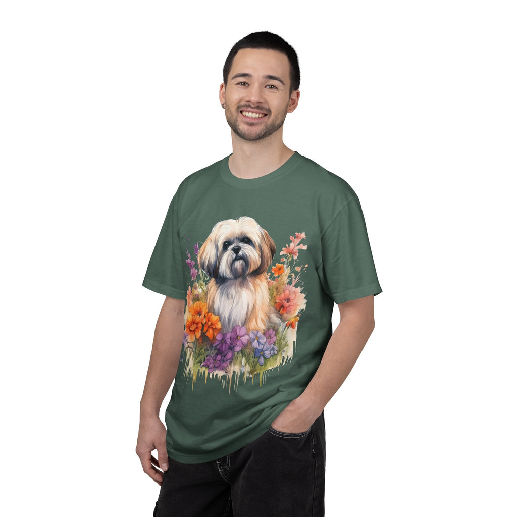 37 Tee - Soft Blooms Dog Tee – Unisex Dog Lover Graphic T-Shirt