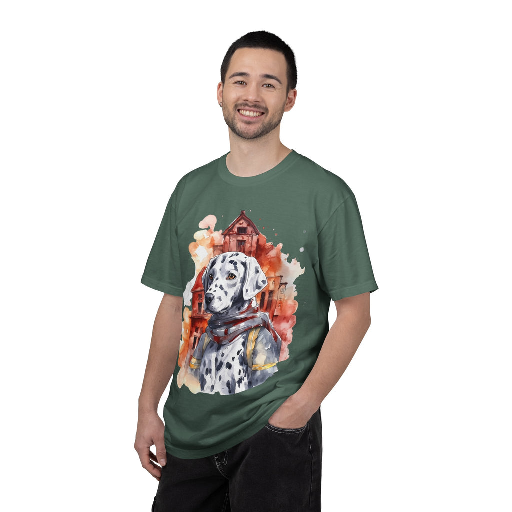 Firehouse Guardian Dalmatian Tee – Unisex Hero Dog Graphic T-Shirt