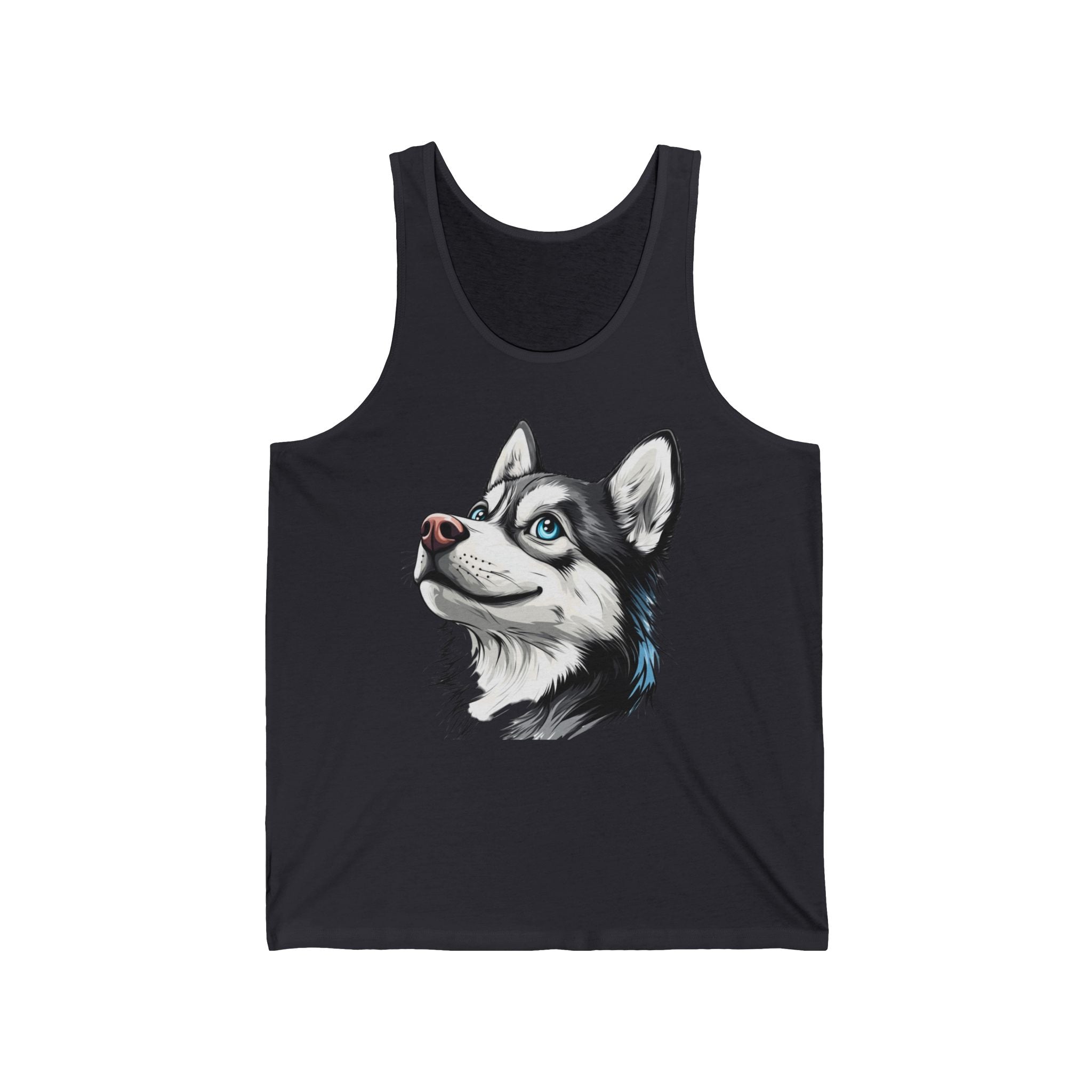 27 Tank - Siberian Husky Portrait | Blue-Eyed Husky Dog Tank Top