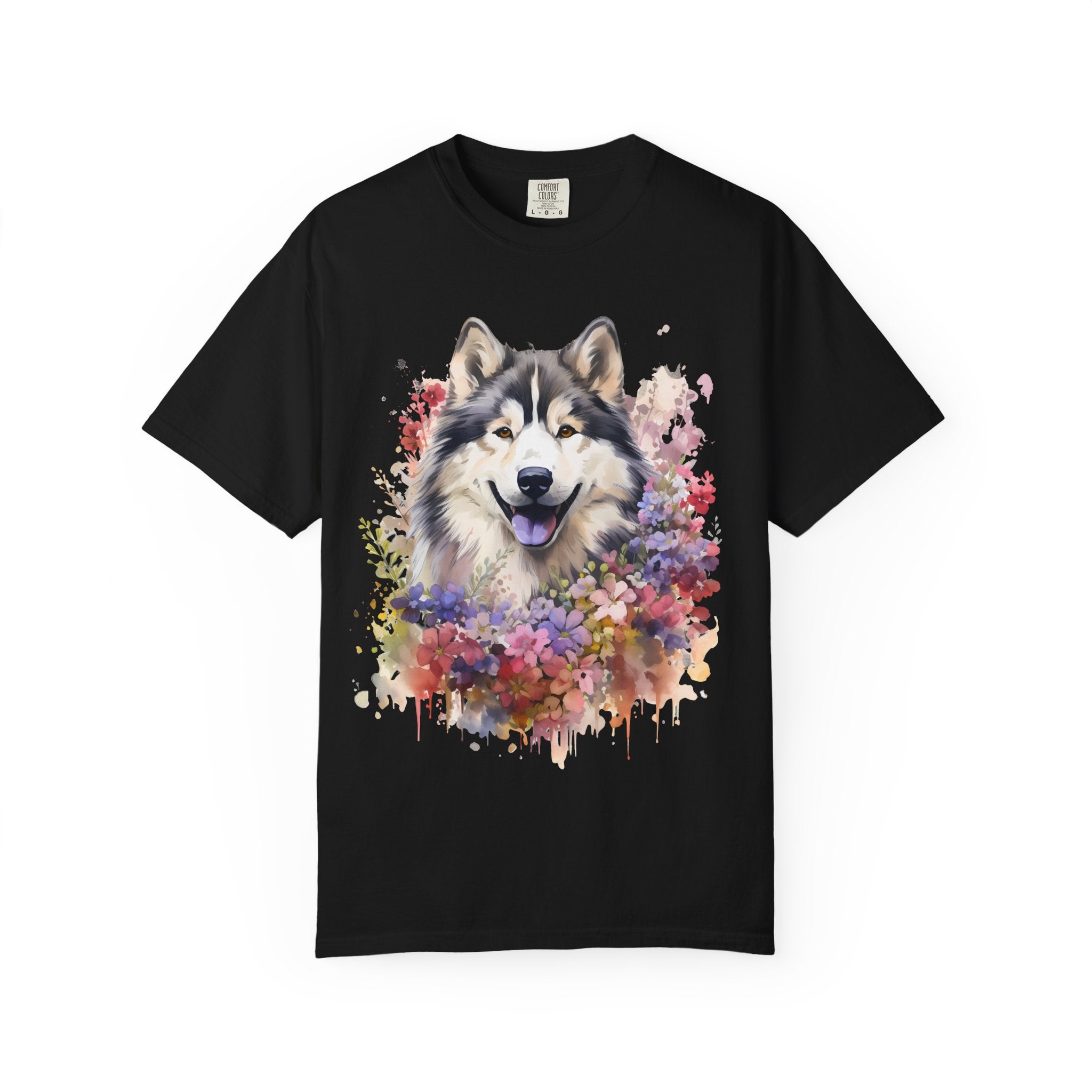 Blooming Loyalty Dog Tee – Unisex Dog Lover Graphic T-Shirt