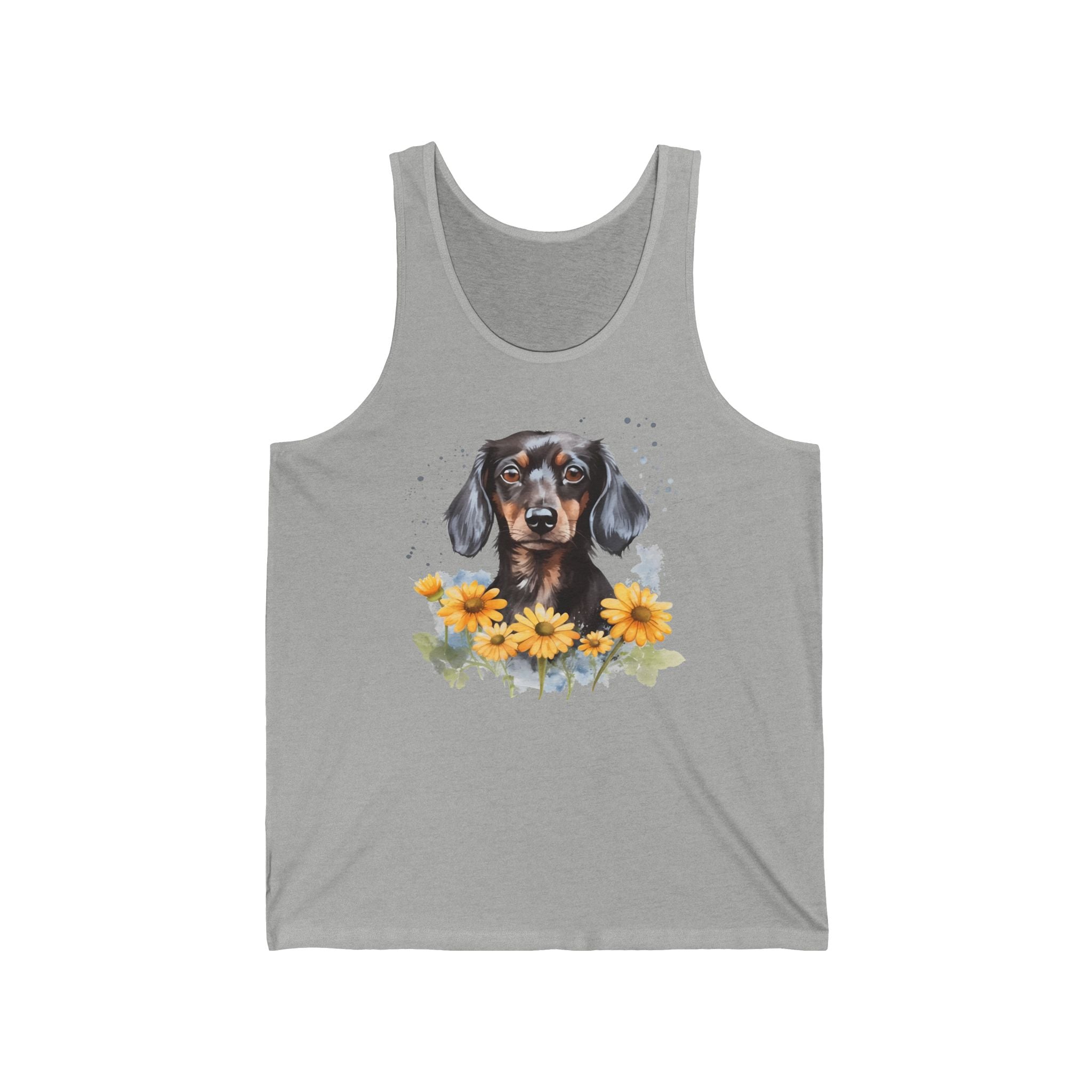 38 Tank - Floral Dachshund | Wildsyde Dog Tank Top