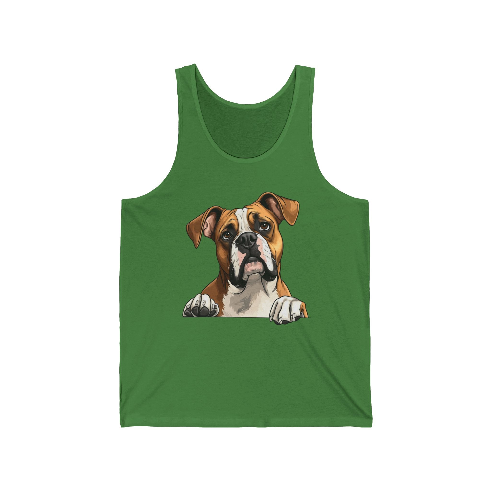32 Tank - Curious Boxer Peek | Wildsyde Dog Tank Top