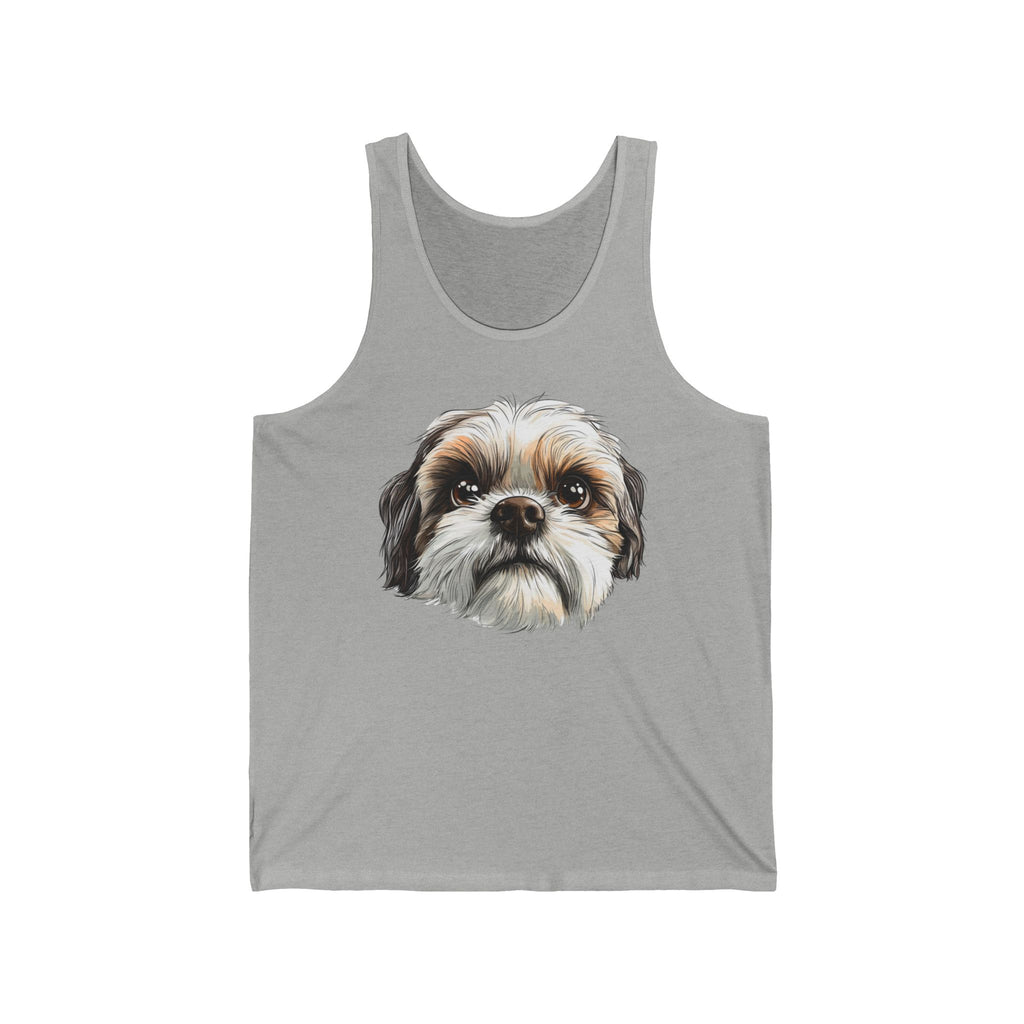 26 Tank - Shih Tzu Portrait | Cute Shih Tzu Dog Tank Top