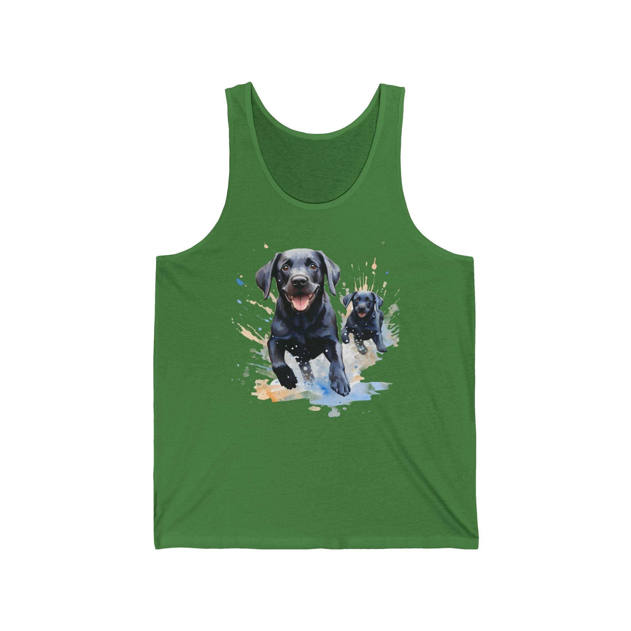 2 Tank - Black Labrador & Puppy | Lab Family Dog Tank Top