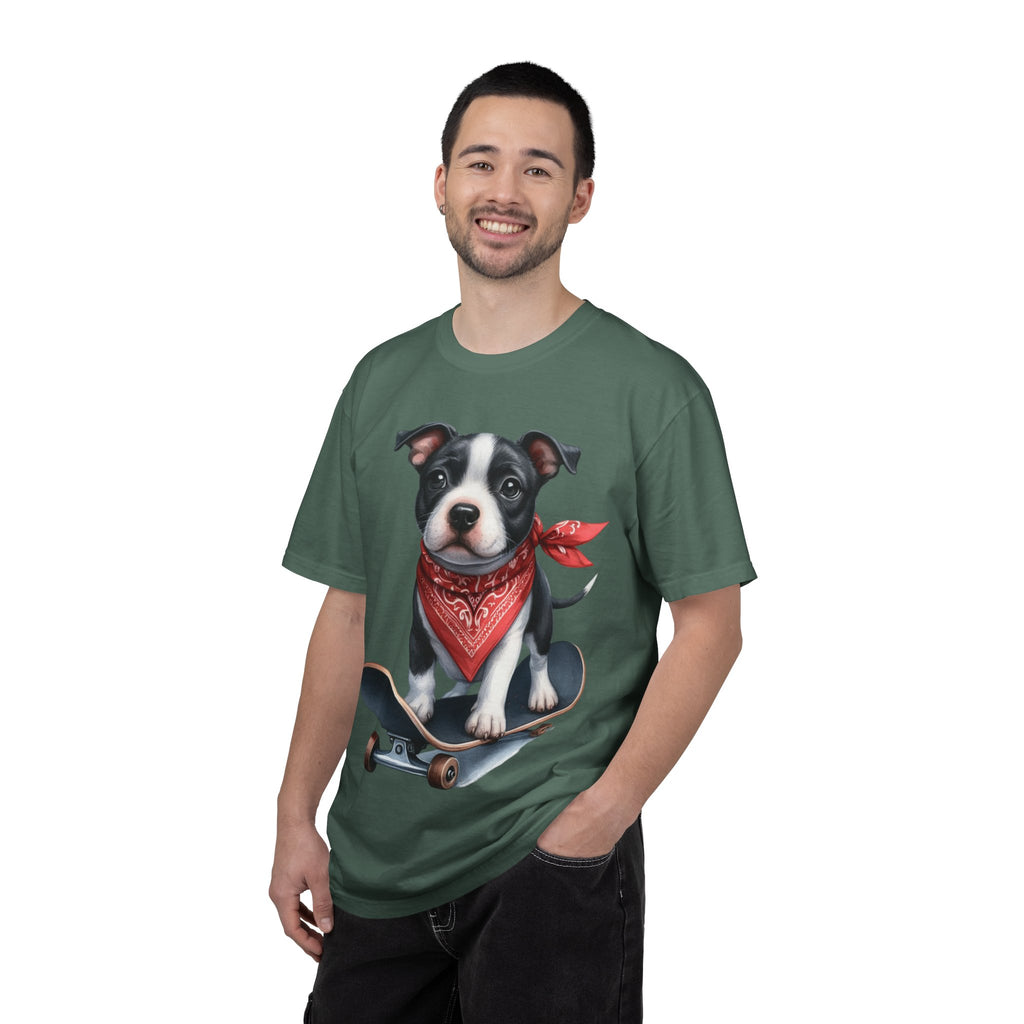 33 Tee - Skater Pup Graphic Tee – Unisex Dog Lover T-Shirt