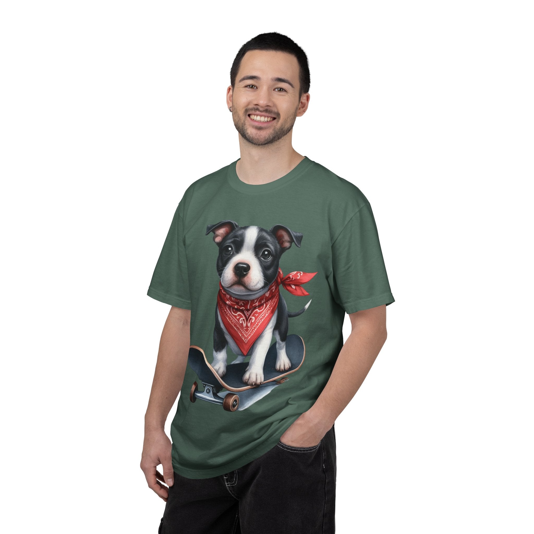 33 Tee - Skater Pup Graphic Tee – Unisex Dog Lover T-Shirt