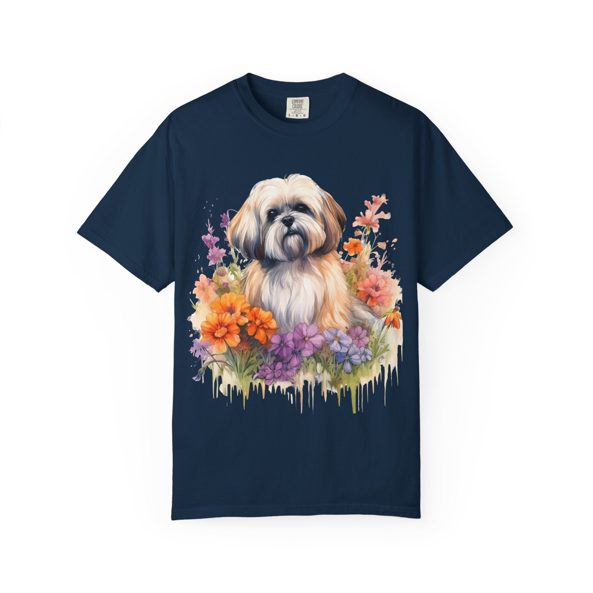 Soft Blooms Dog Tee – Unisex Dog Lover Graphic T-Shirt